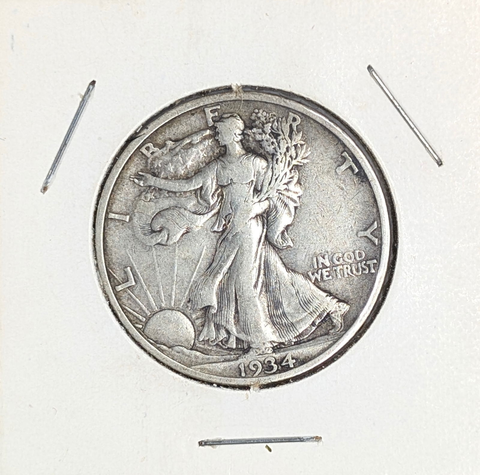 1934-S Silver Walking Liberty Half Dollar: Silver 
