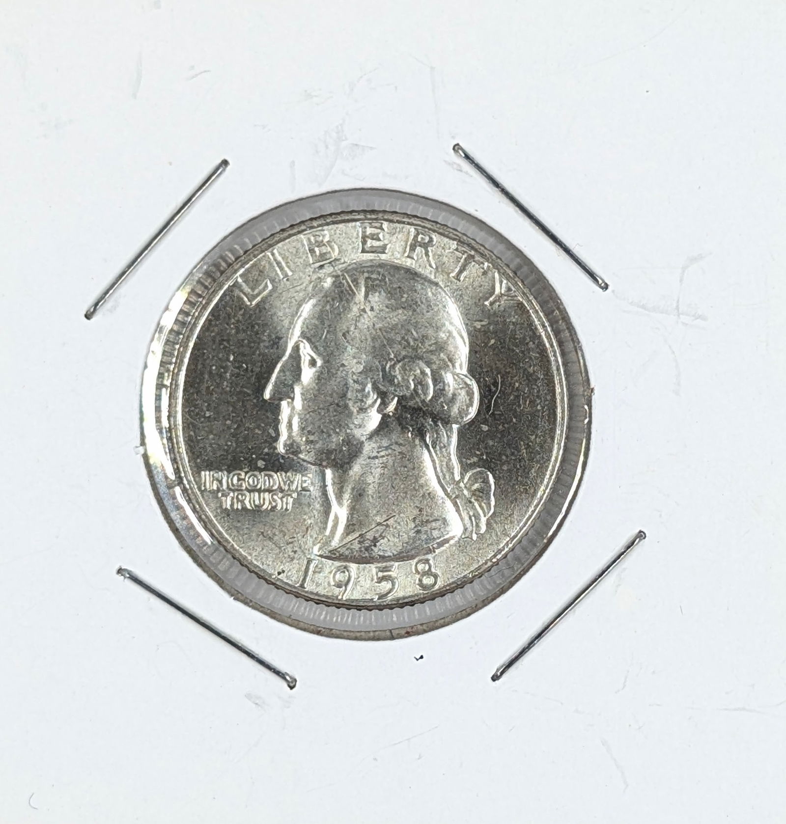 1958-D Silver Washington Quarter - Uncirculated (1 of 2)