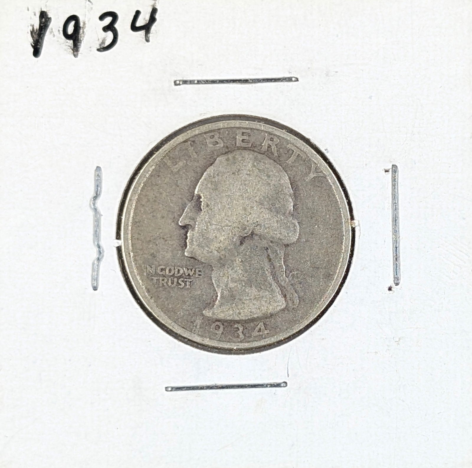 1934 Silver Washington Quarter (1 of 2)
