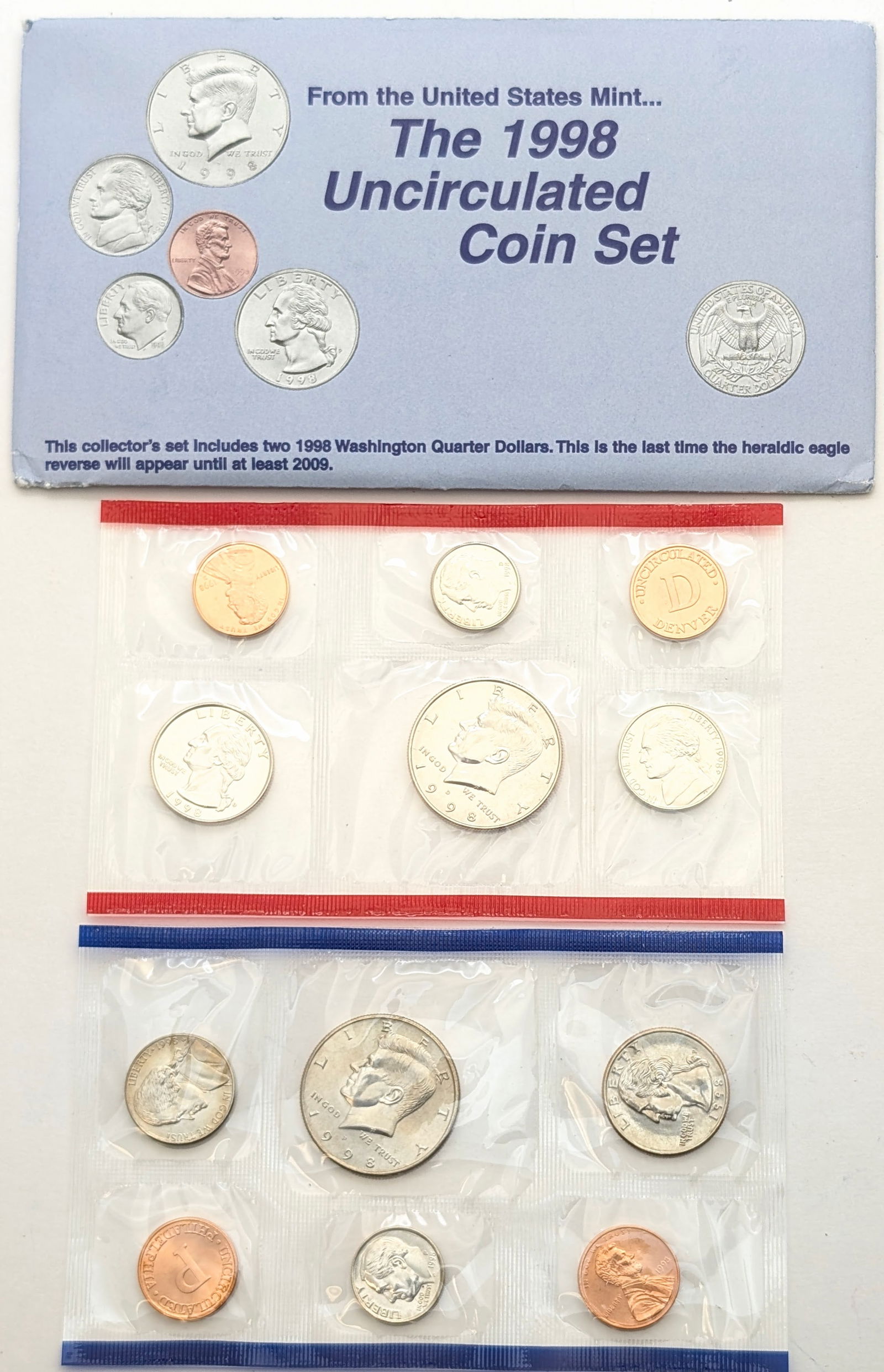 1998 US Mint Uncirculated Coin Set: Coin 