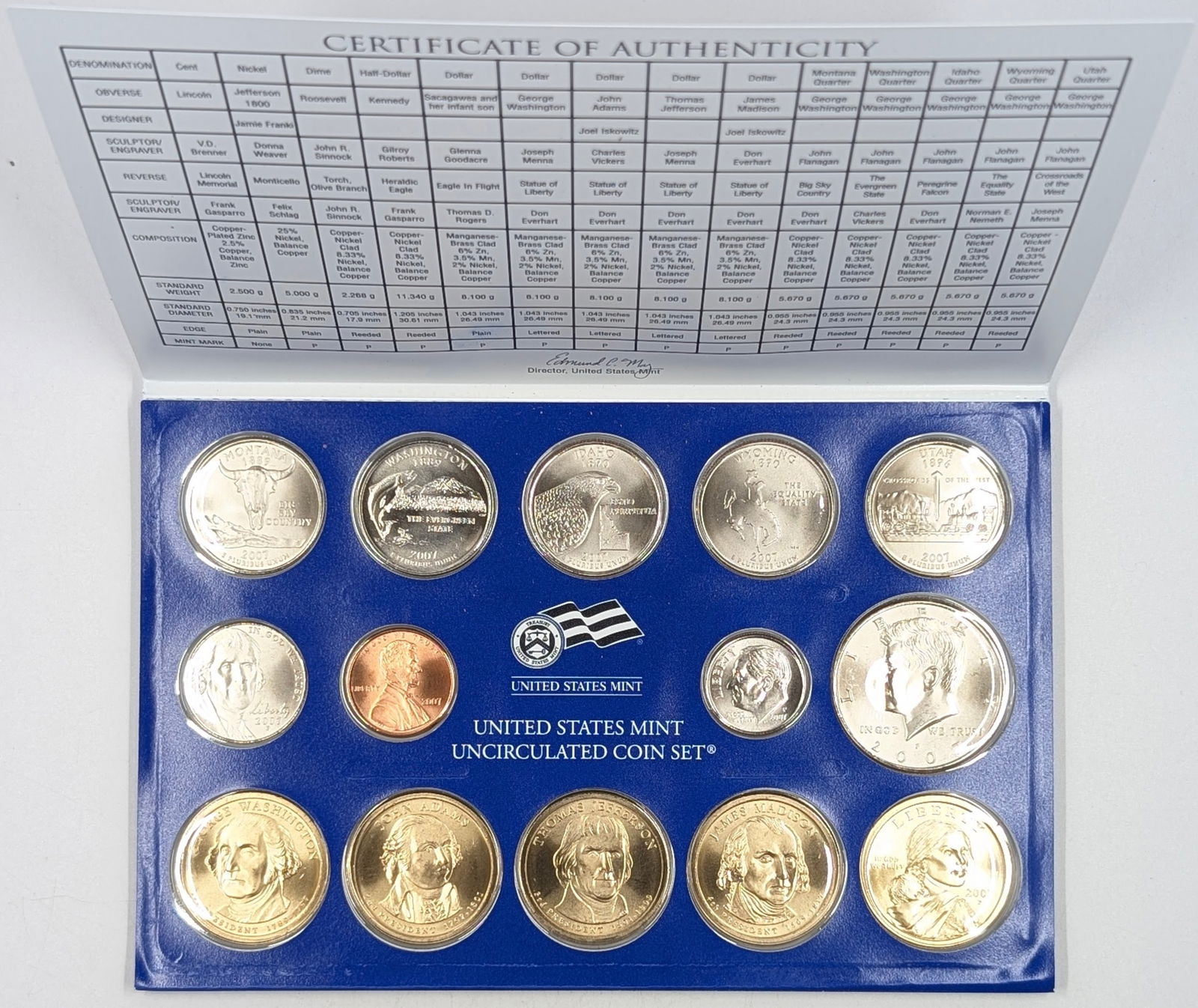 2007-P US Mint Uncirculated Coin Set: Coin 