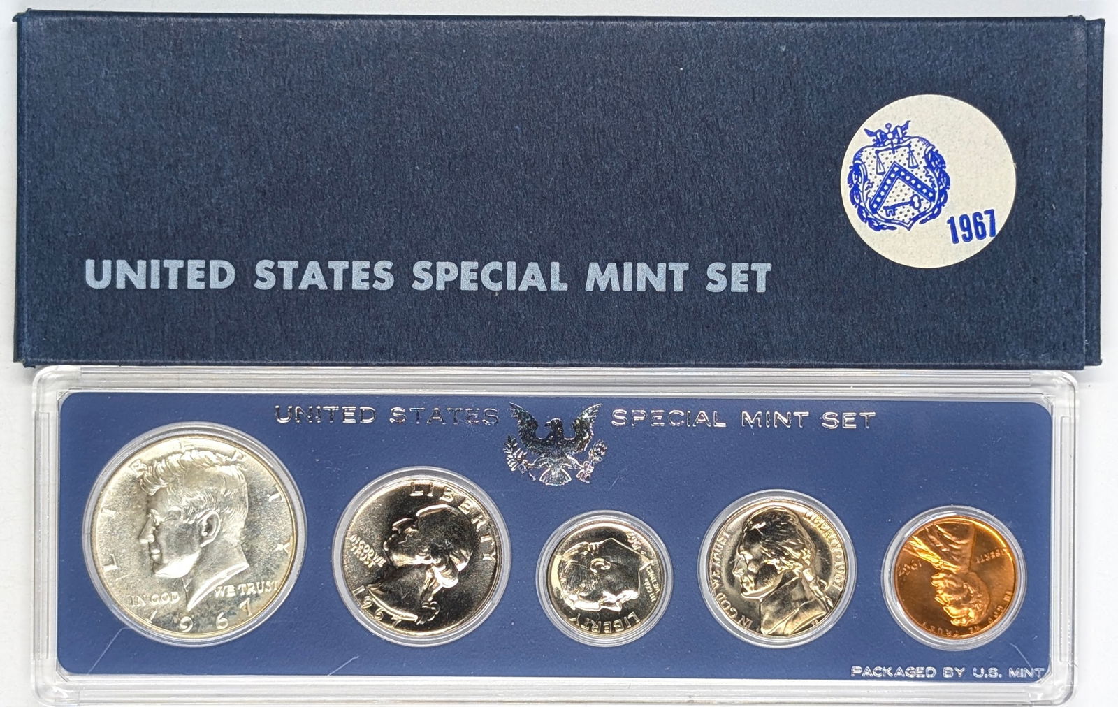 1967 US Mint Special Set w/ Silver JFK Half: 40% Silver 