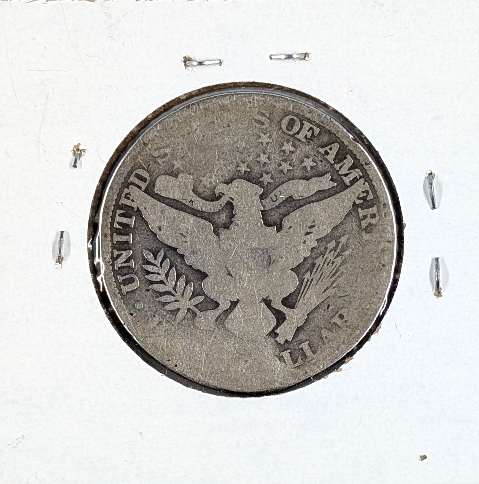 1908 Silver Barber Half Dollar - 2