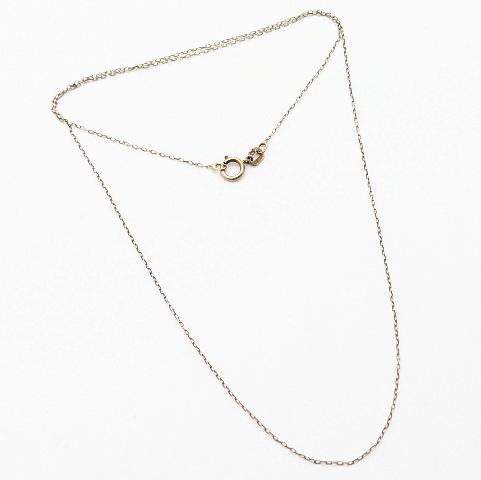 Italian Sterling Silver Necklace Stamped BSI: Length: 18in 