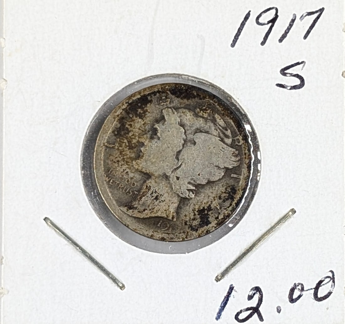 1917-S Silver Mercury Dime (1 of 2)