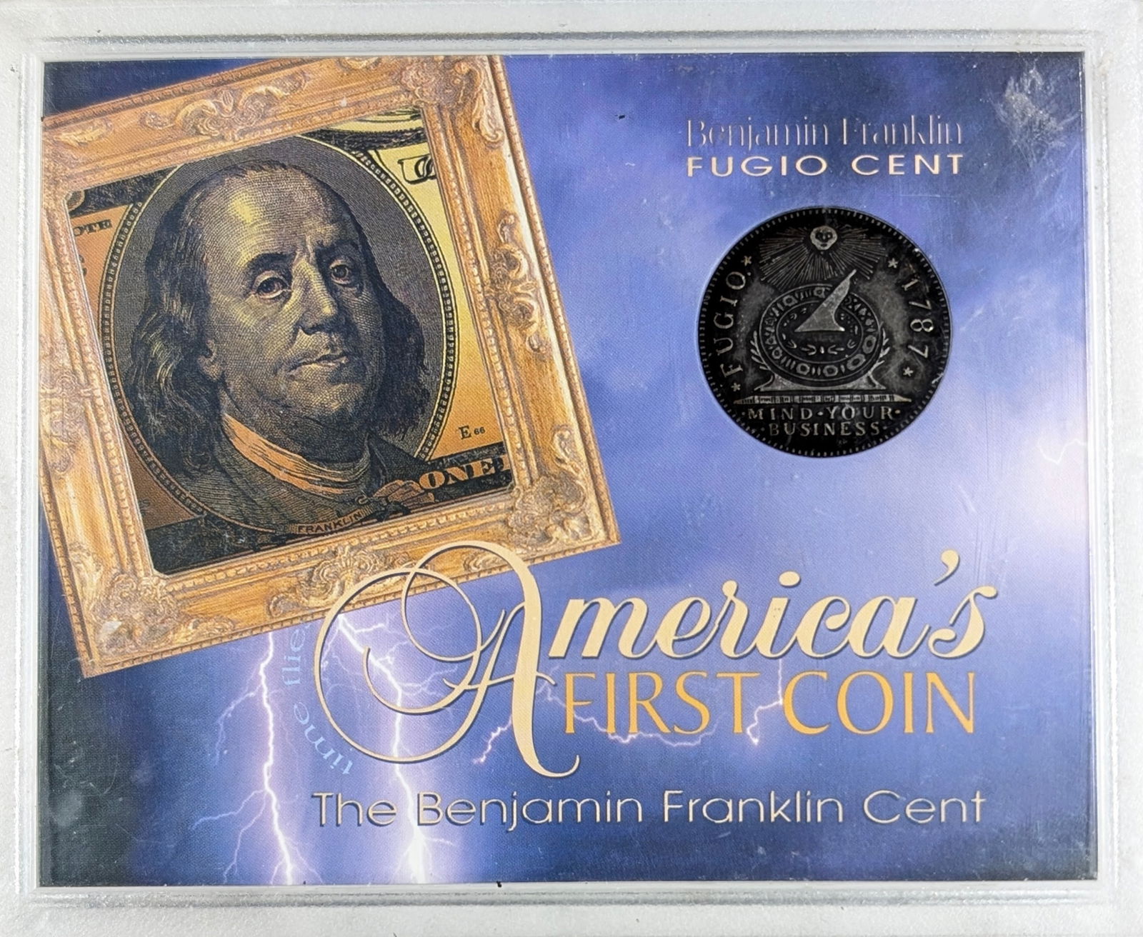 America's First Coin 1787 The Benjamin Franklin Cent Replica: Commemorative 