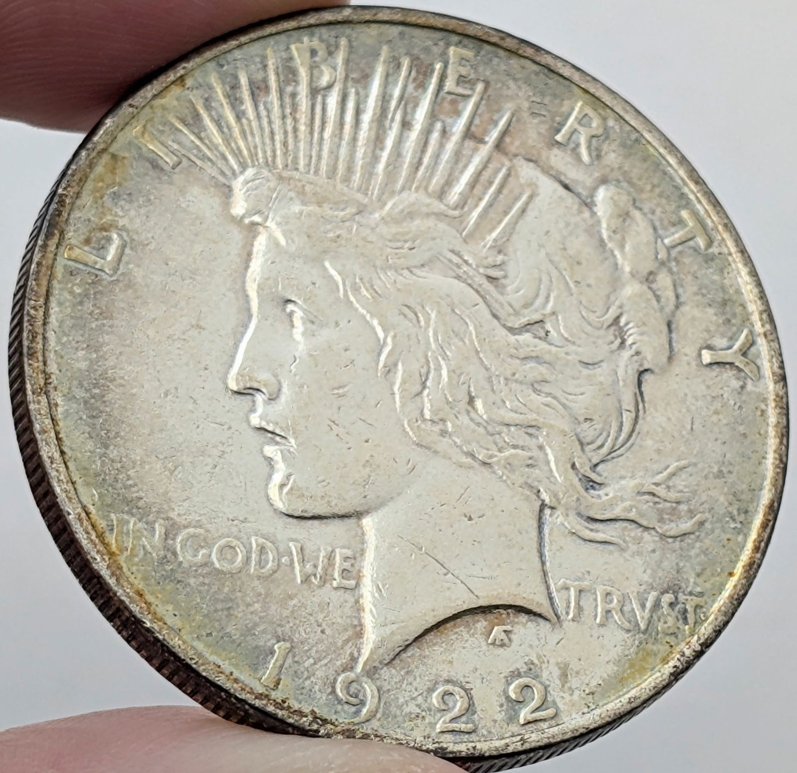 1922 Silver Peace Dollar - Toned (1 of 3)