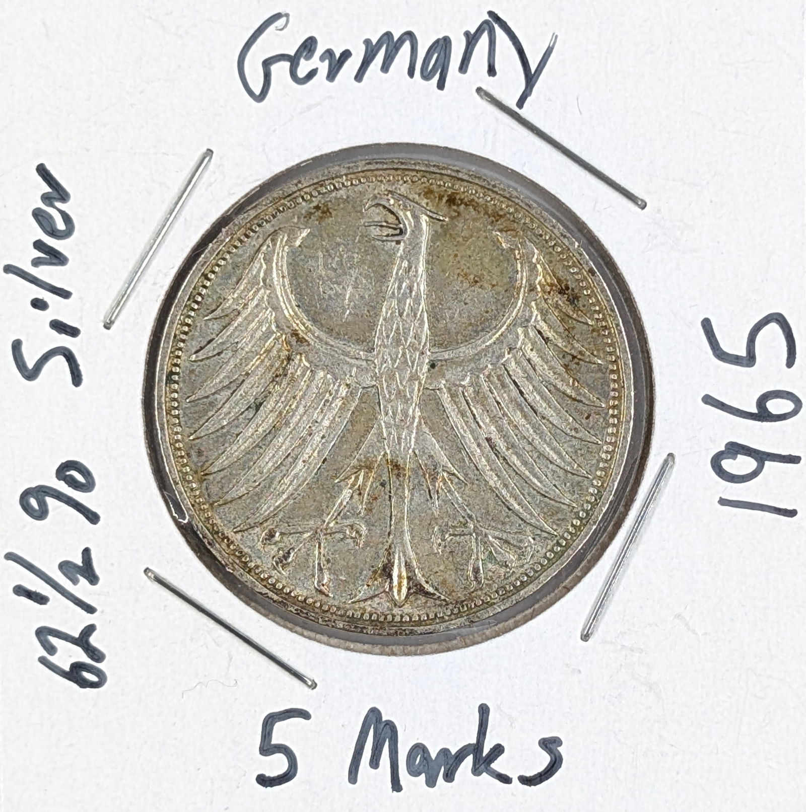 1965 Silver German 5 Marks (1 of 2)