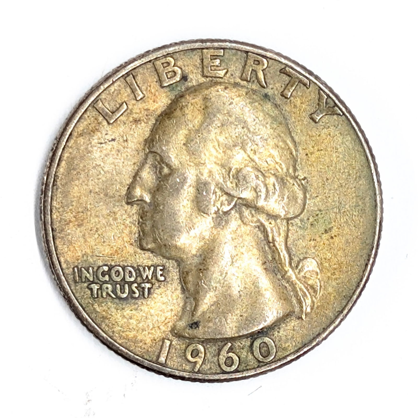 1960-D Silver Washington Quarter - Toned: Silver 