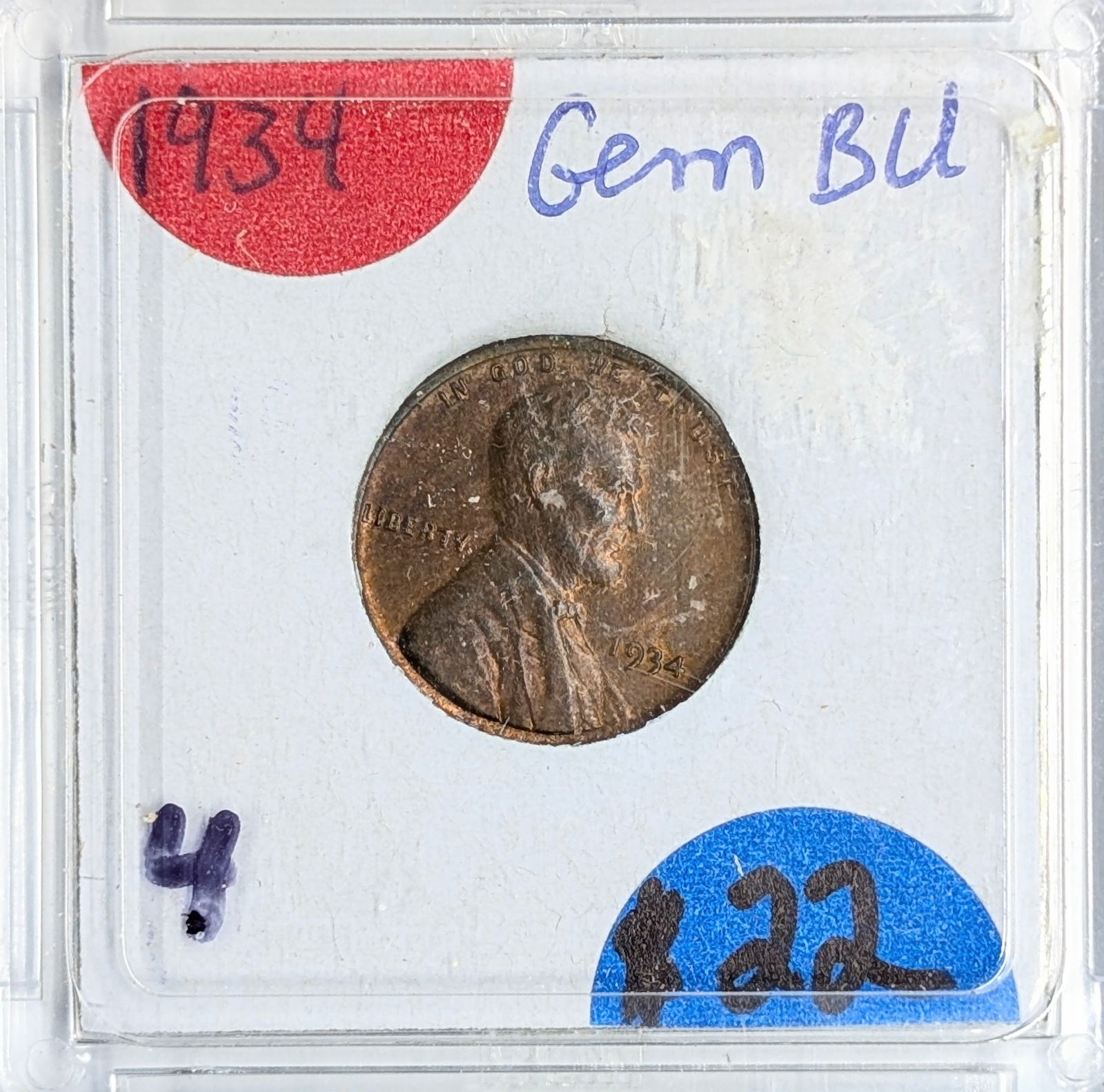 1934 Wheat Cent: Coin 