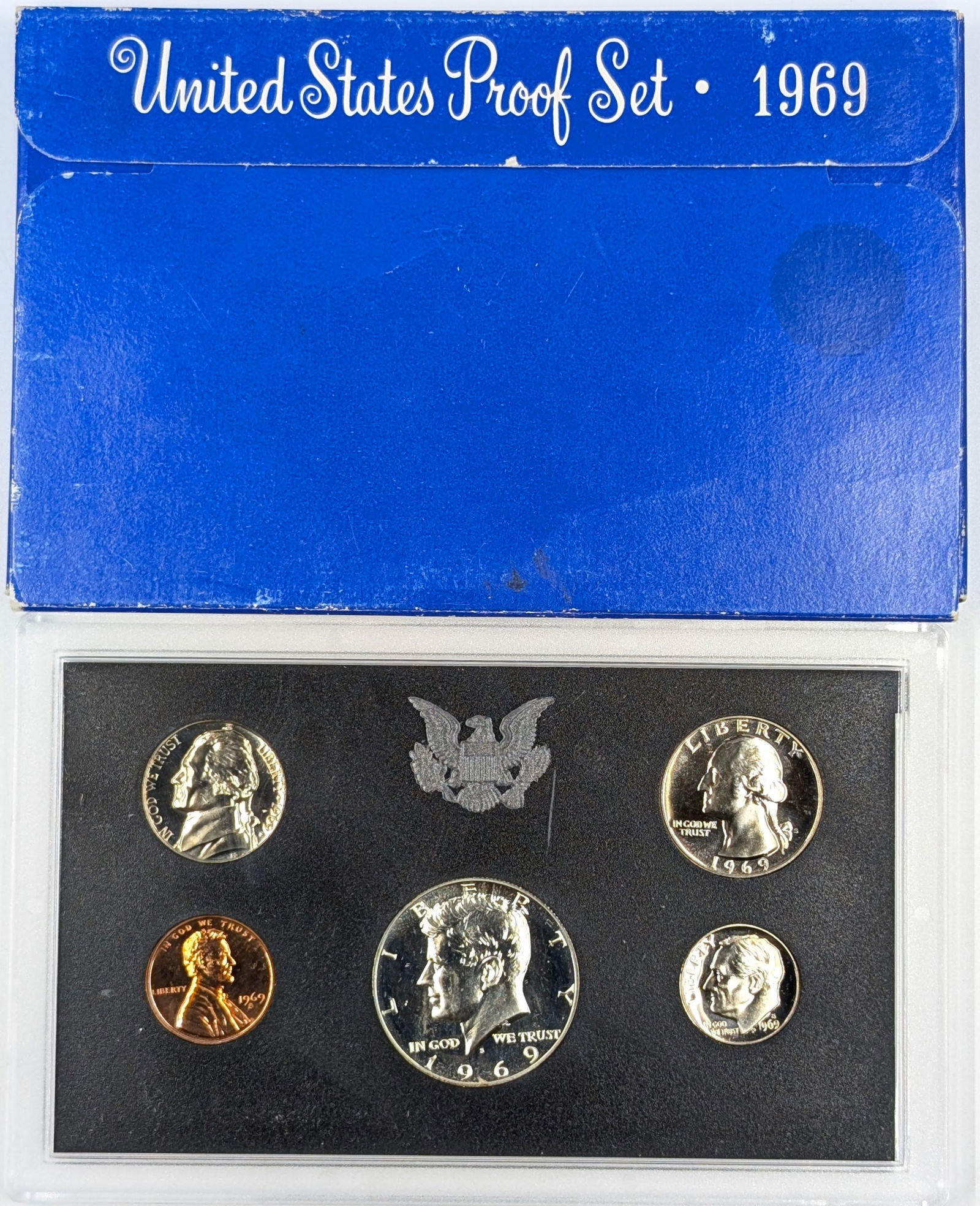 1969 US Mint Proof Set w/ Silver JFK Half (1 of 2)