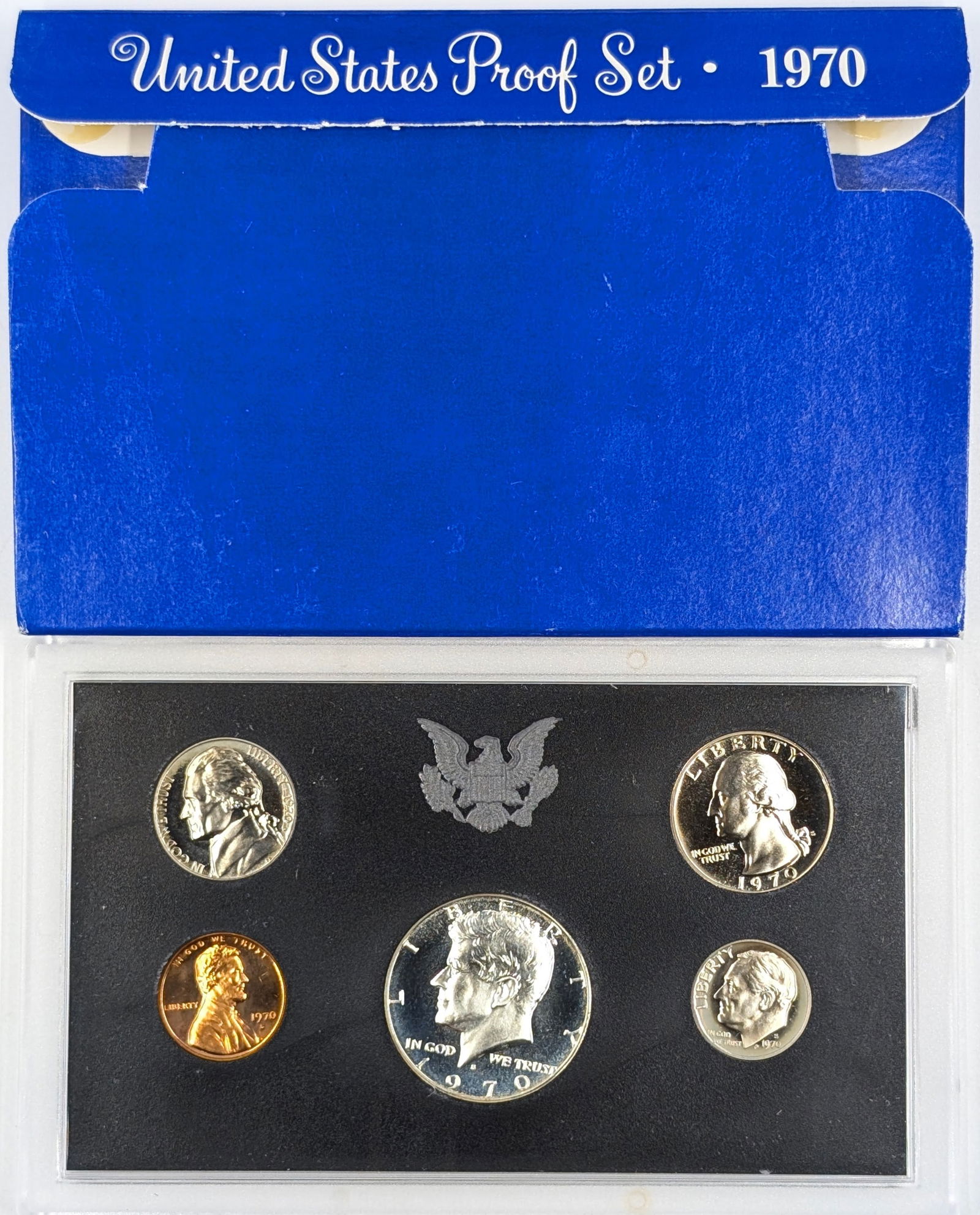 1970 US Mint Proof Set w/ Silver JFK Half (1 of 2)
