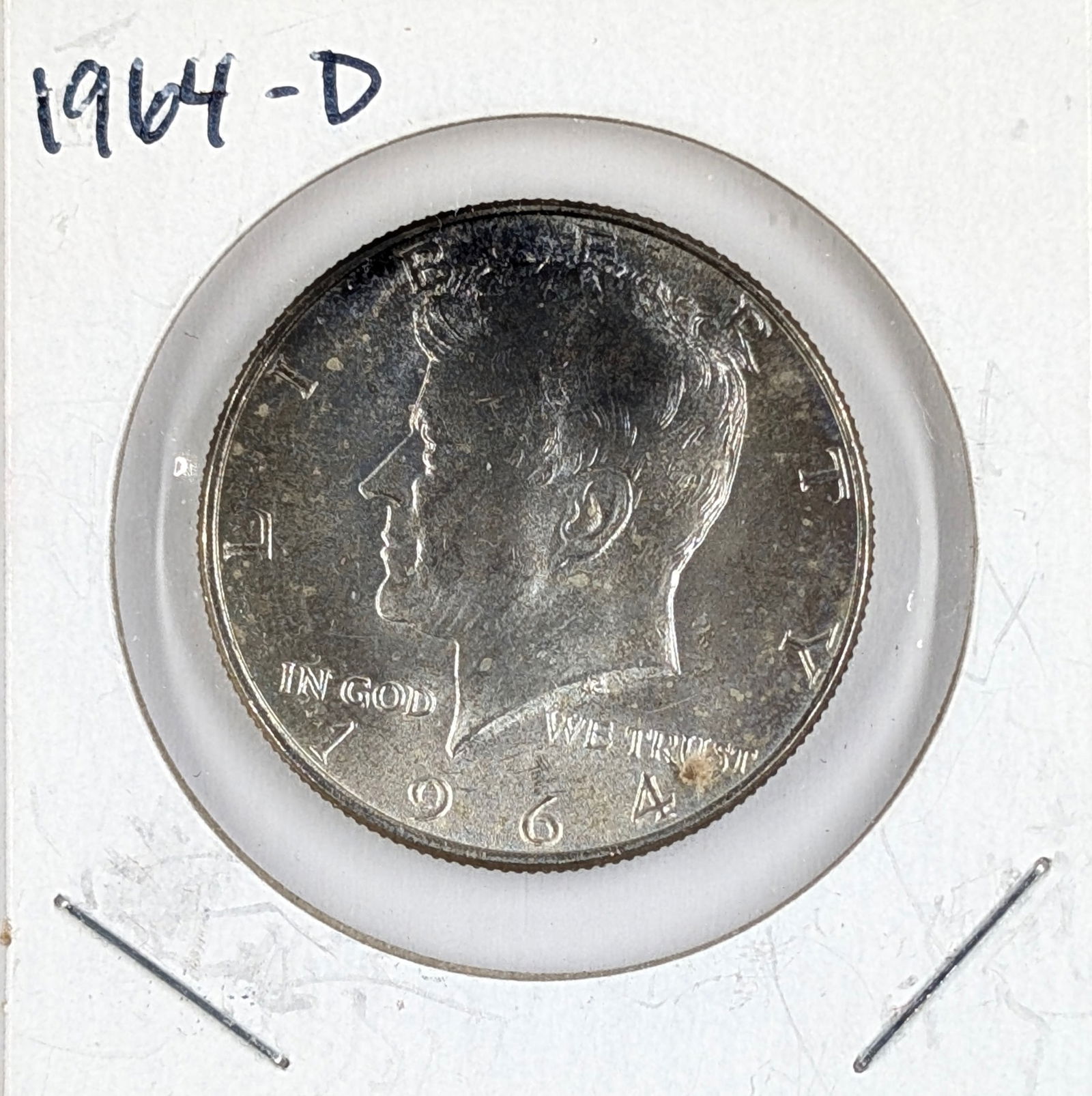 1964-D Silver John F Kennedy Half Dollar - Toned (1 of 2)