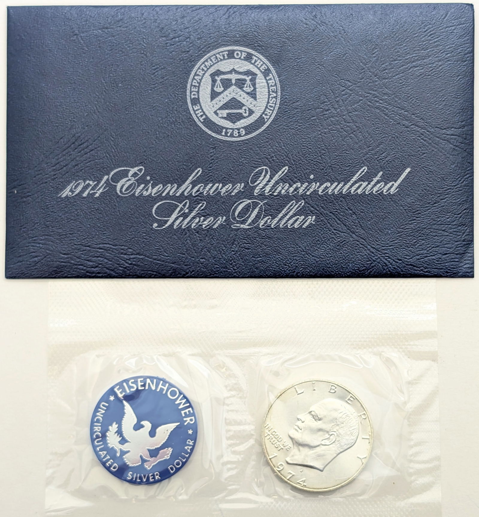1974 Eisenhower " Ike" Uncirculated Silver Dollar (1 of 2)