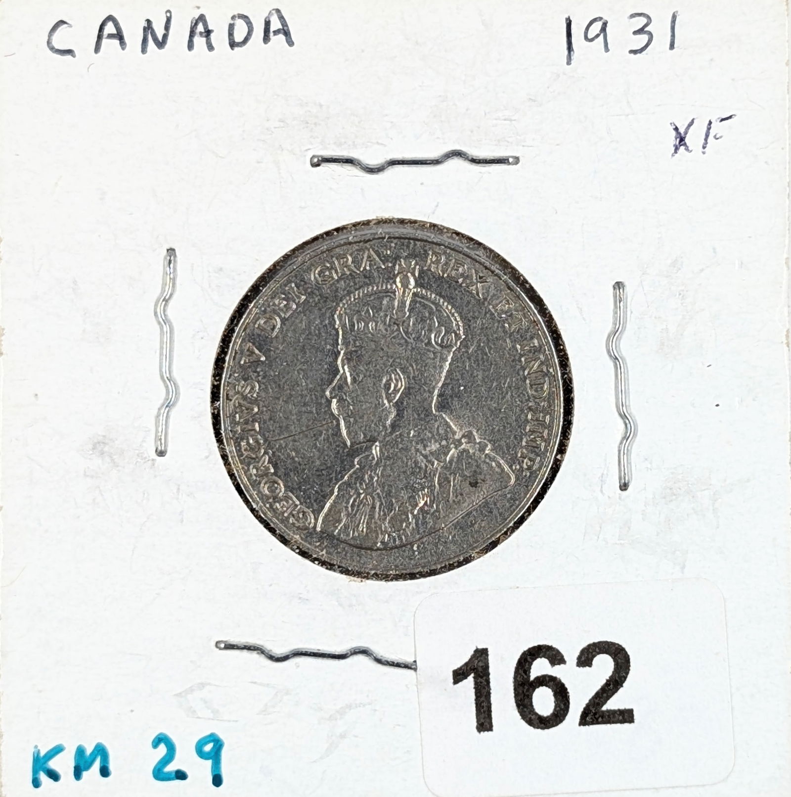 1931 Canadian Nickel: Coin 