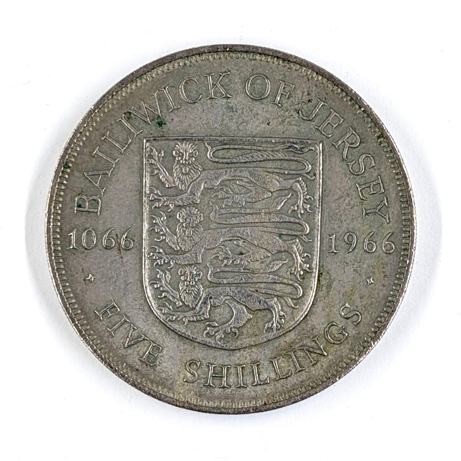 1966 Jersey 5 Shillings: Coin 