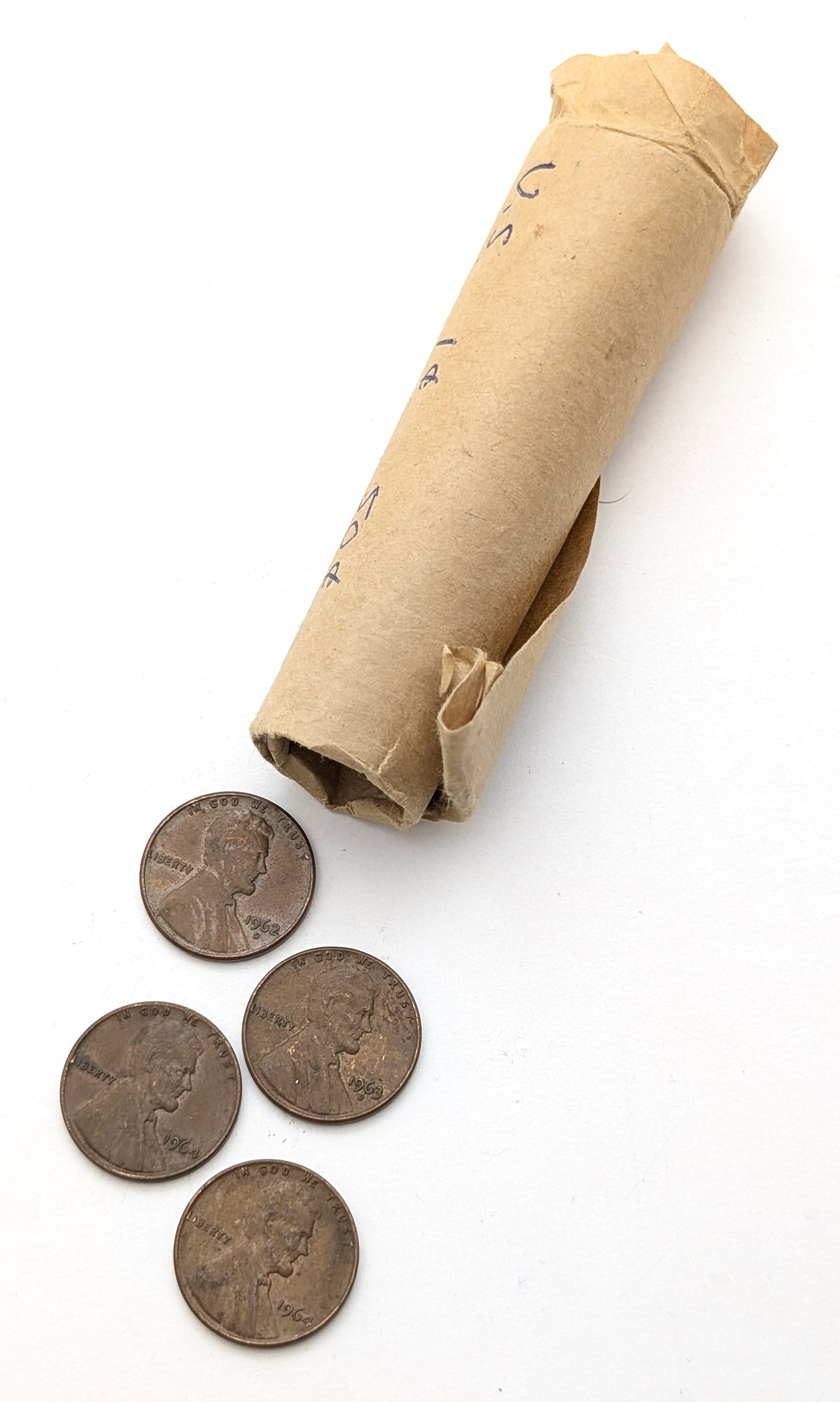 Roll of 50 Lincoln Cents - Mixed dates: Coin 