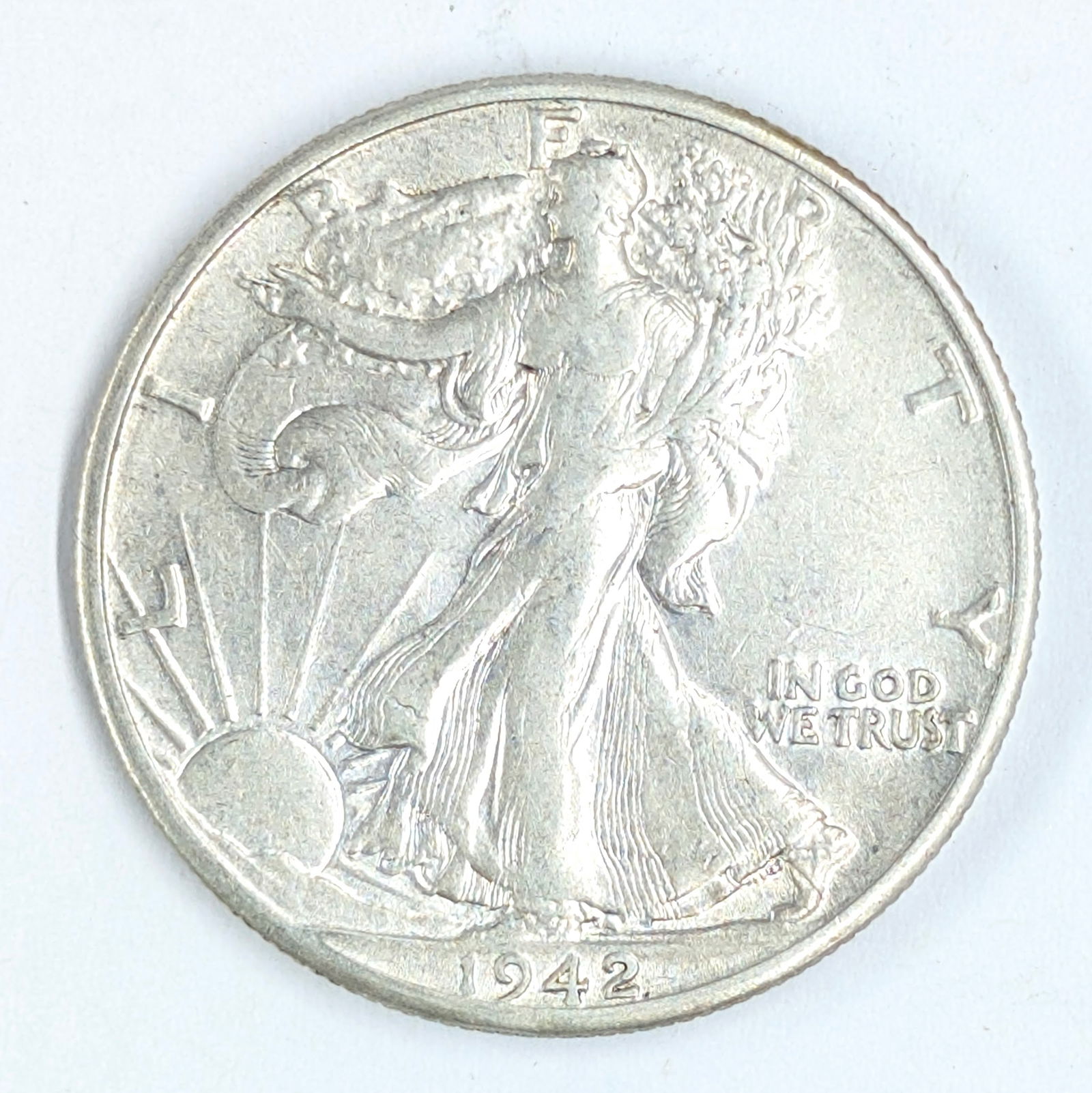 1942-D Silver Walking Liberty Half Dollar (1 of 2)