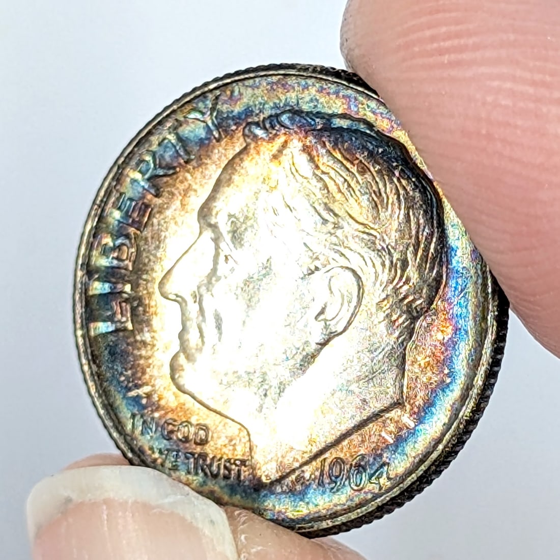 FEATURE- 1964 Silver Roosevelt Dime- Beautifully Toned - 3