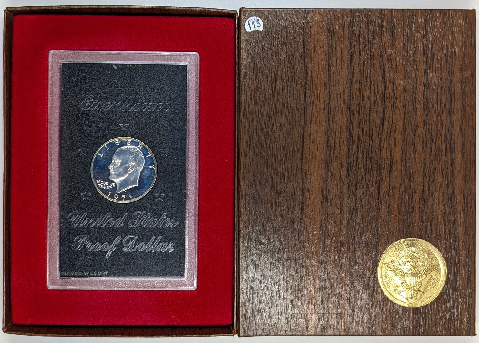 1971-S Eisenhower " Ike" Proof Silver Dollar: _ 