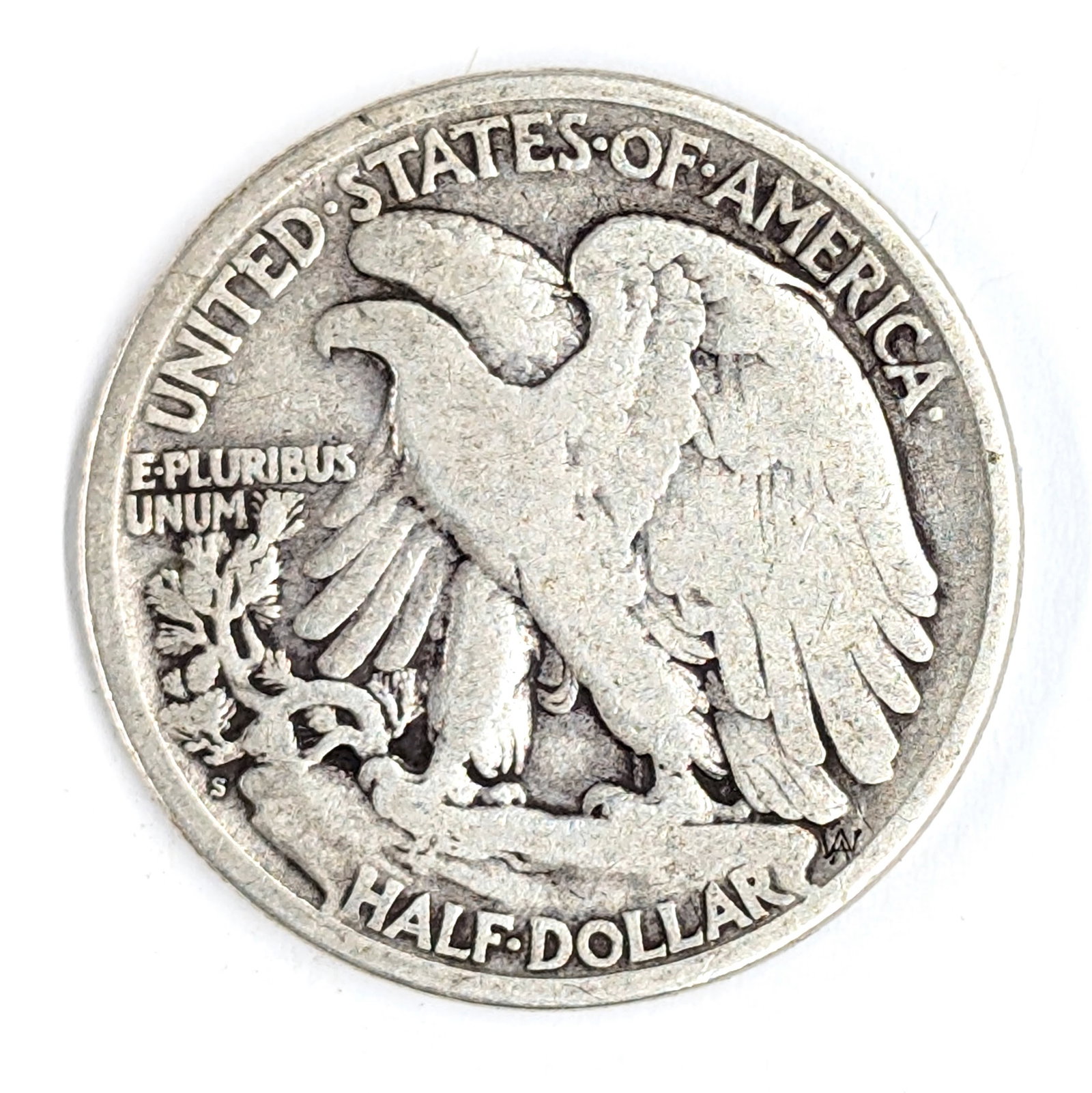 1918-S Silver Walking Liberty Half Dollar- Key Date - 2