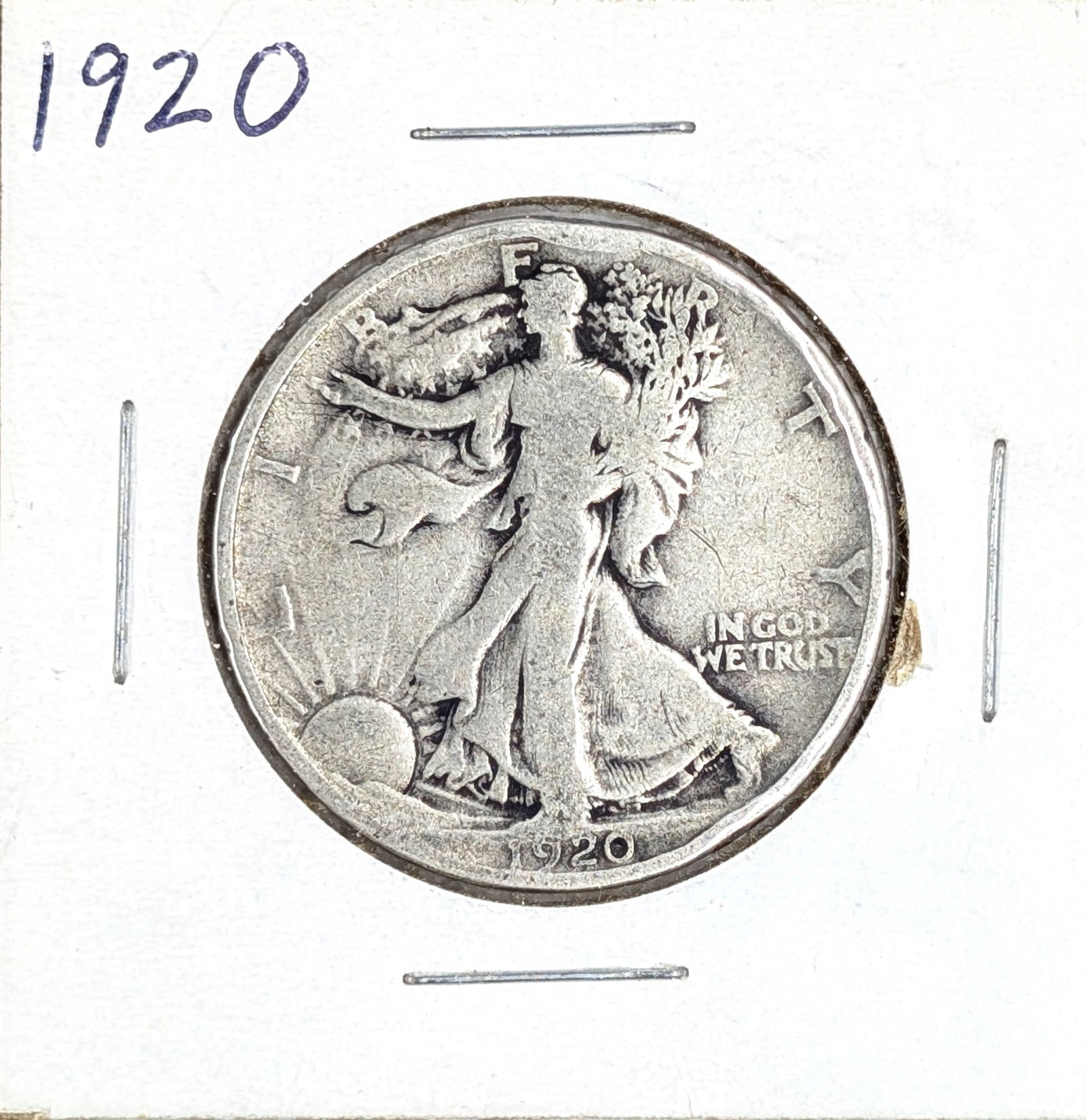 1920 Silver Walking Liberty Half Dollar-Key Date: _ 