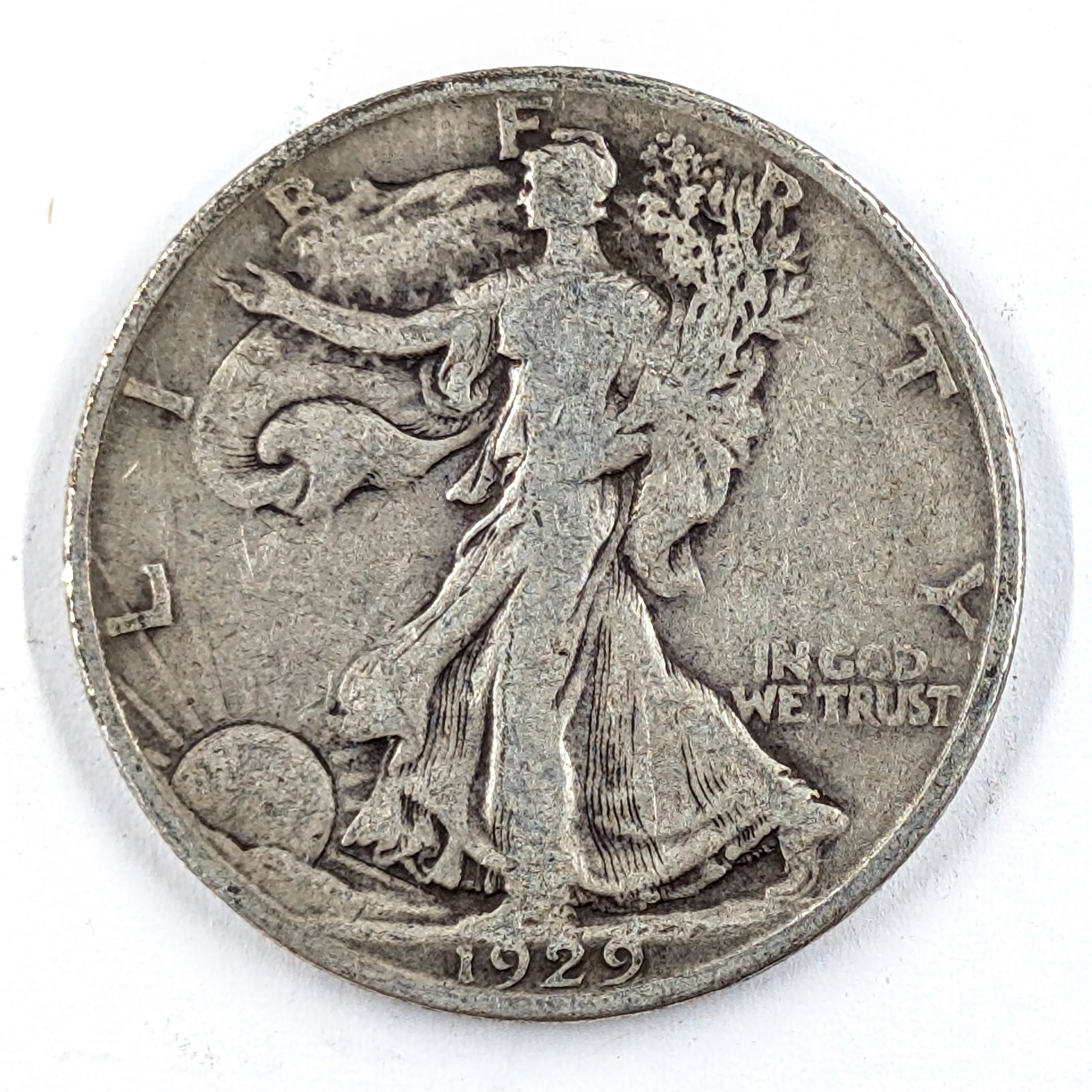1929-D Silver Walking Liberty Half Dollar (1 of 2)