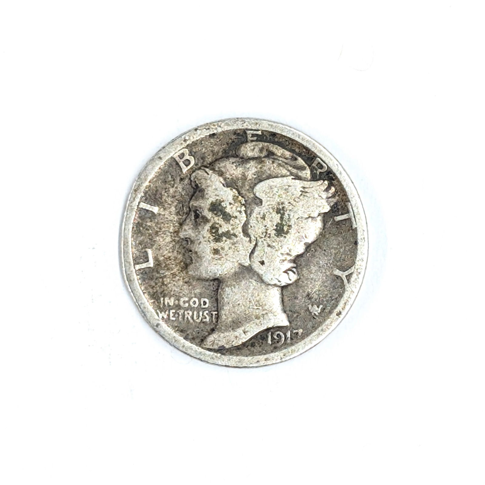 1917 Silver Mercury Dime (1 of 2)