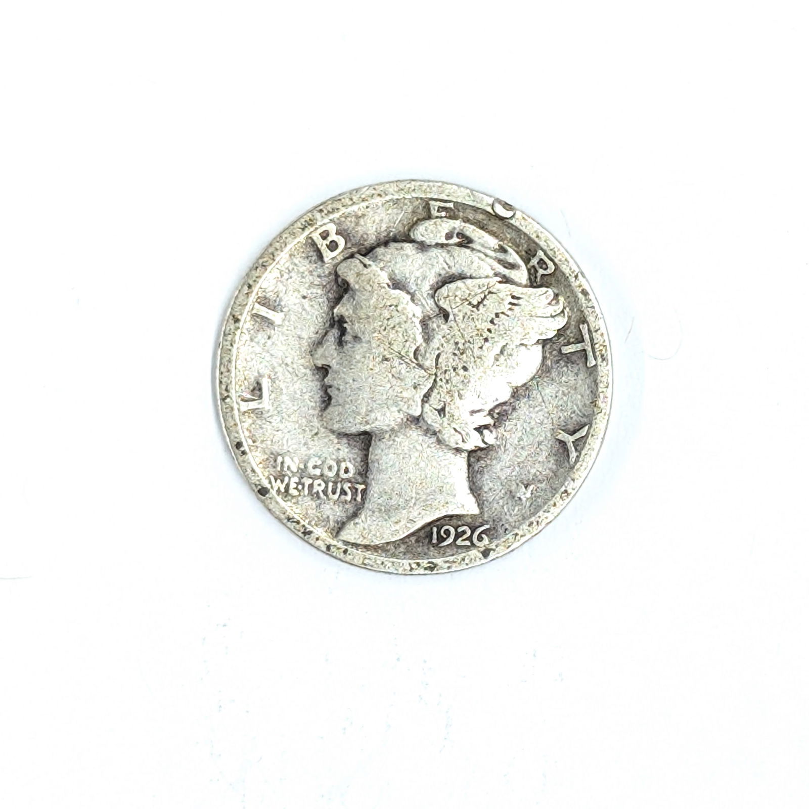 1926 Silver Mercury Dime: _ 