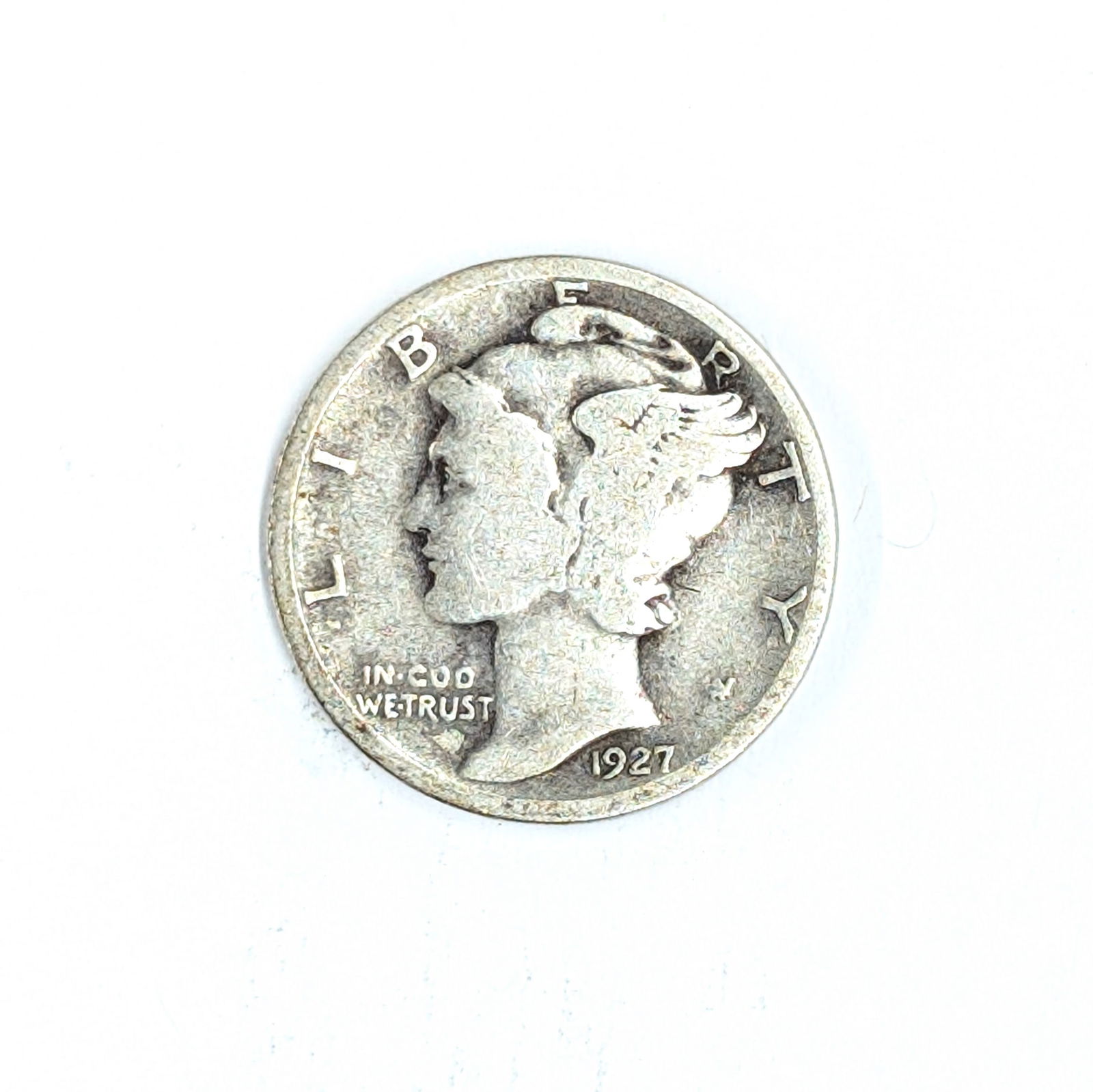 1927 Silver Mercury Dime: _ 