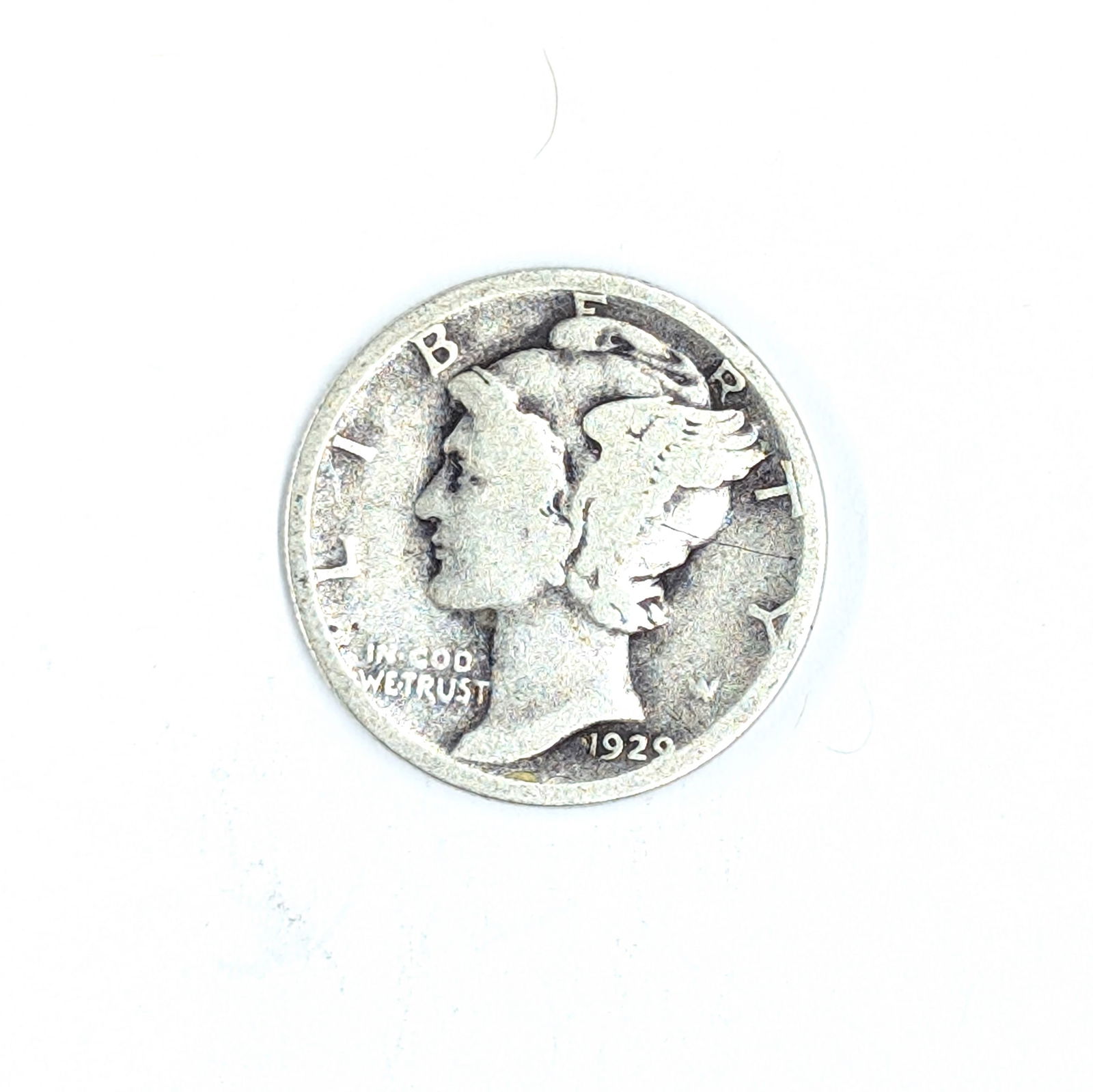 1929 Silver Mercury Dime: _ 