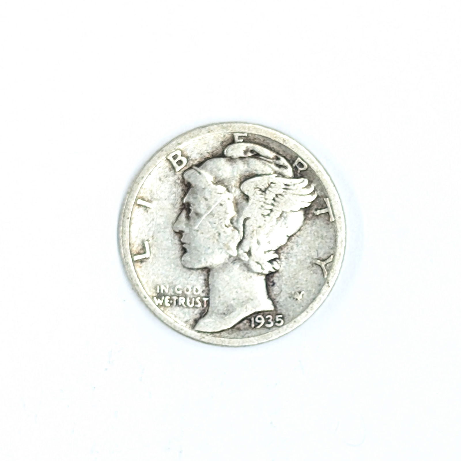 1935-S Silver Mercury Dime (1 of 2)