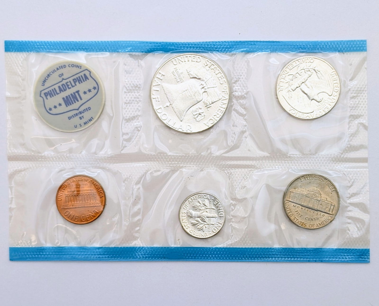 1963 Silver US Mint Uncirculated Set w/ Silver Half, Quarter & Dime - 2