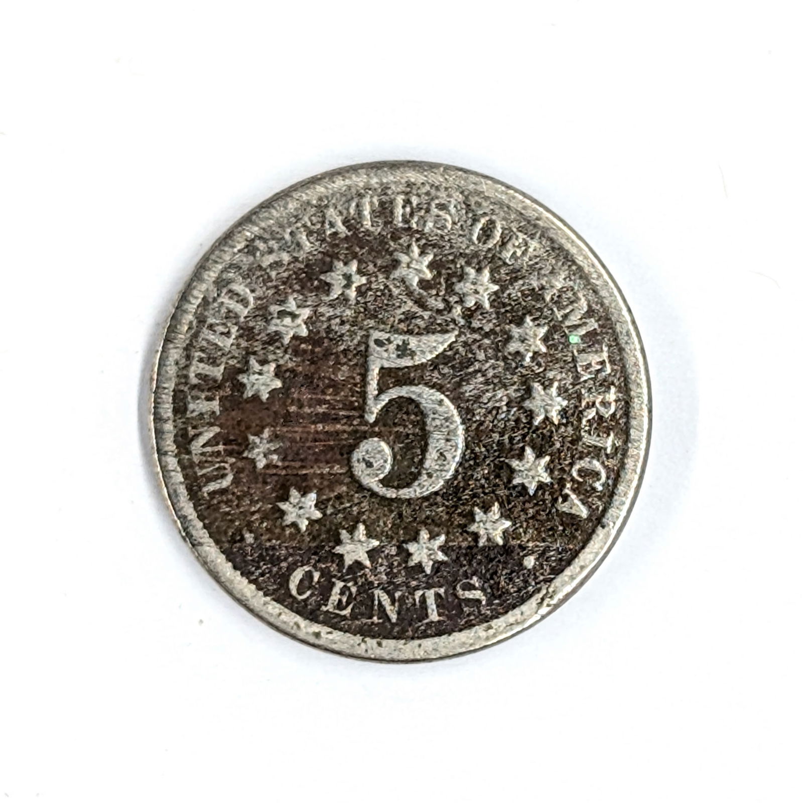 18?? Shield Nickel- Partial Date - 2