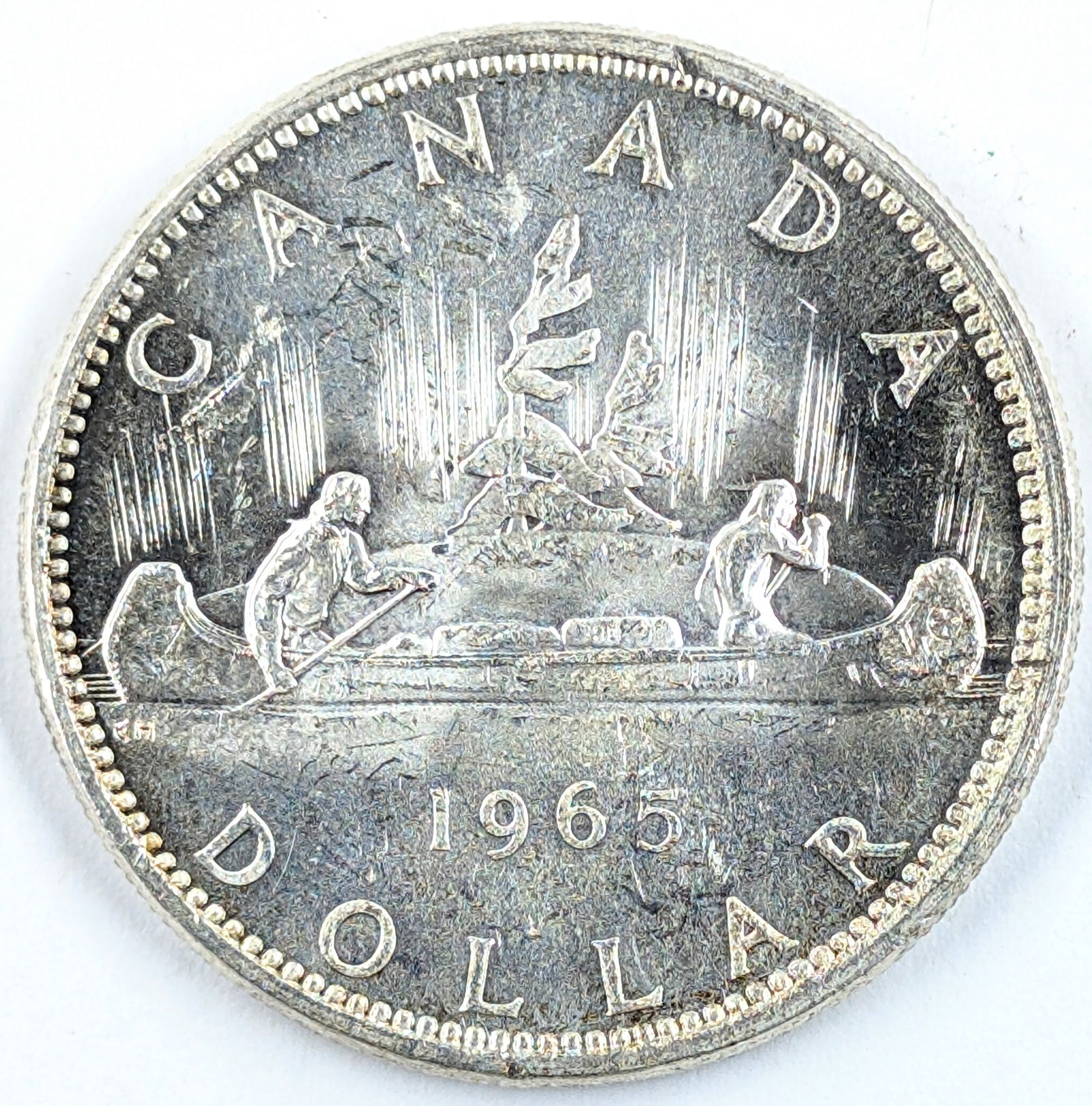 1965 Silver Canadian Dollar- 80% Silver/ BU: _ 