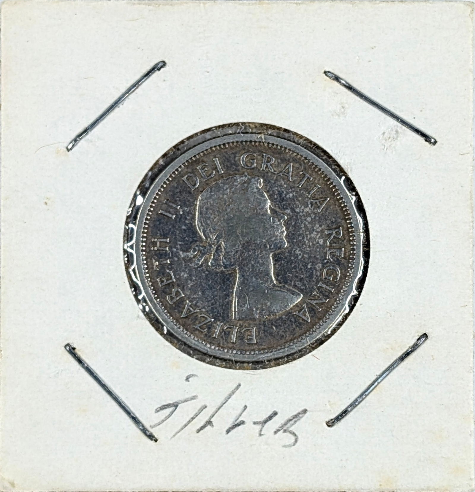 1958 Canadian Quarter - 80% Silver: _ 