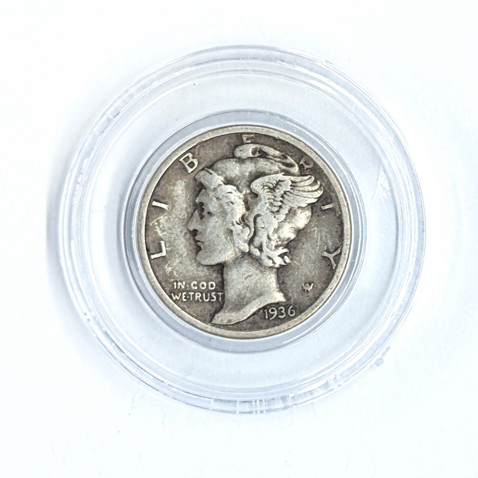 1936-D Silver Mercury Dime: _