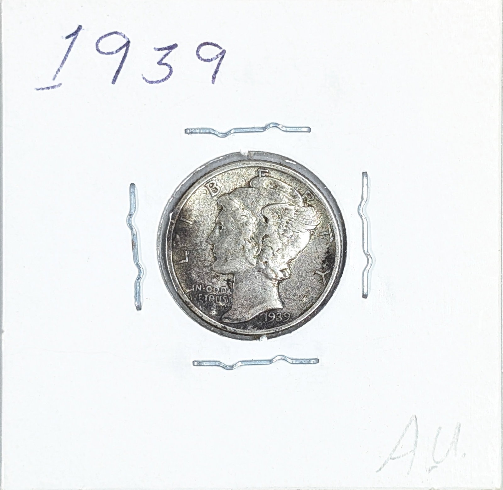1939 Silver Mercury Dime - AU: _ 