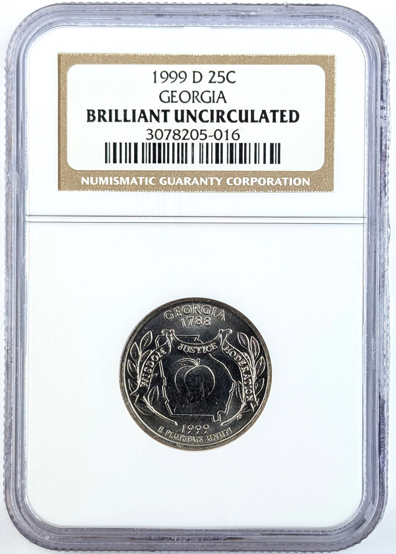 NGC 1999-D BU Georgia State Quarter: _ 