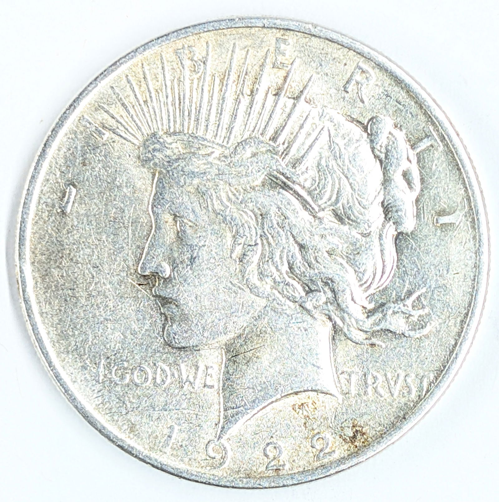 1922 Silver Peace Dollar: _ 