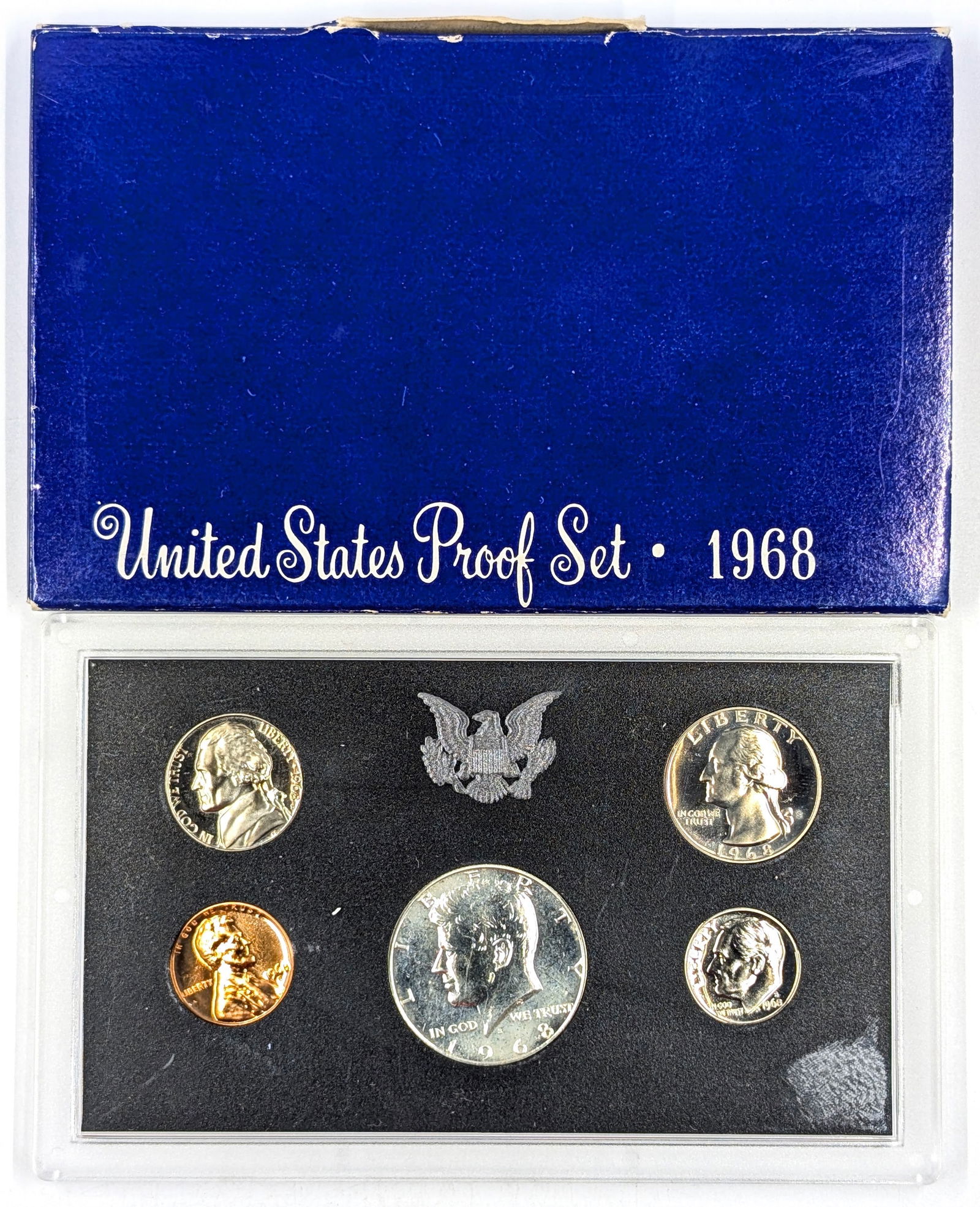 1968 US Mint Proof Set w/ Silver JFK Half (1 of 2)