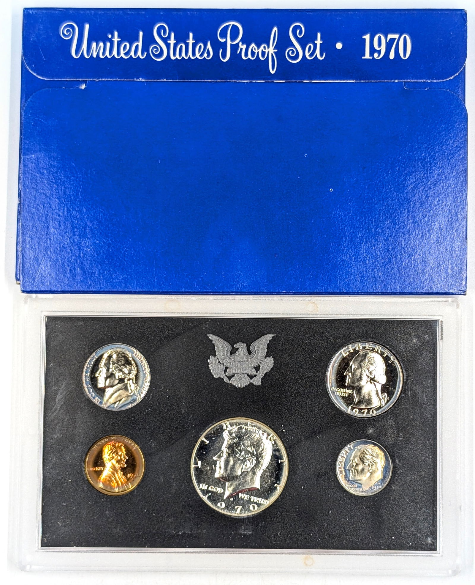1970 US Mint Proof Set w/ Silver JFK Half (1 of 2)