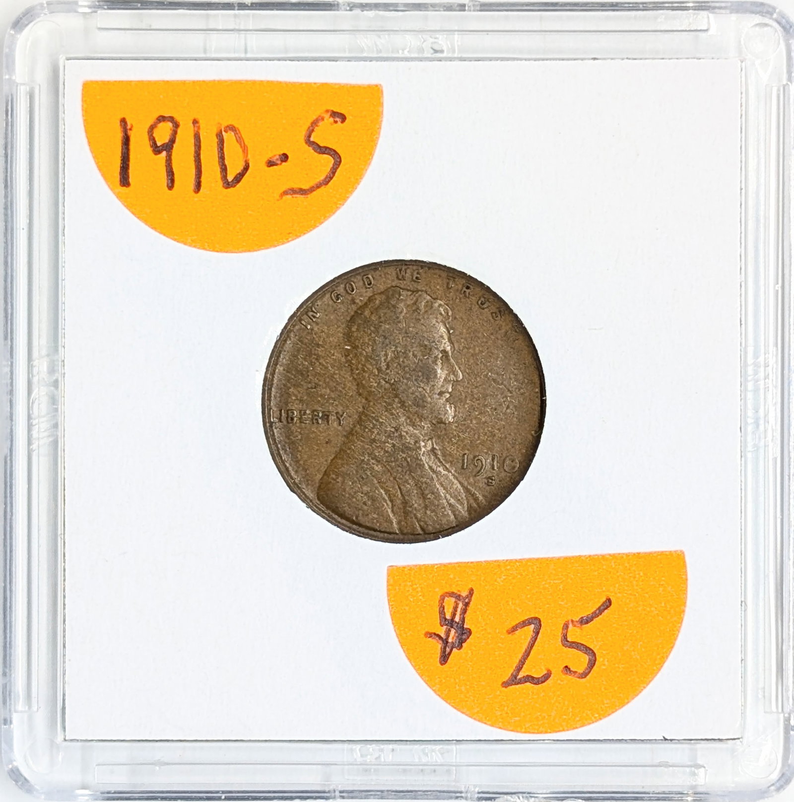 1910-S Wheat Cent - KEY DATE - 3