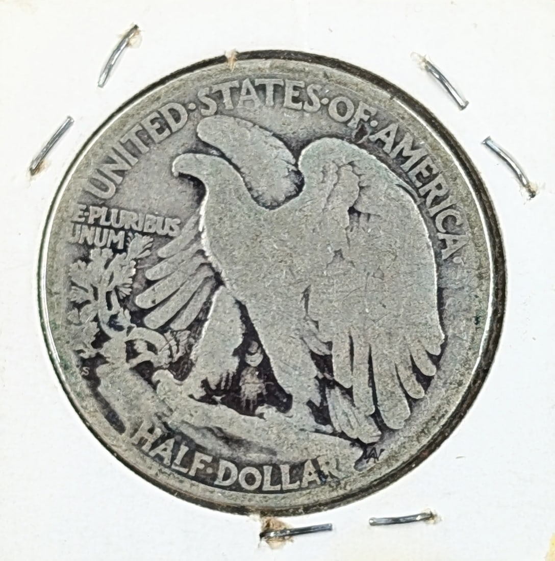 1918-S Silver Walking Liberty Half Dollar - KEY DATE - 2