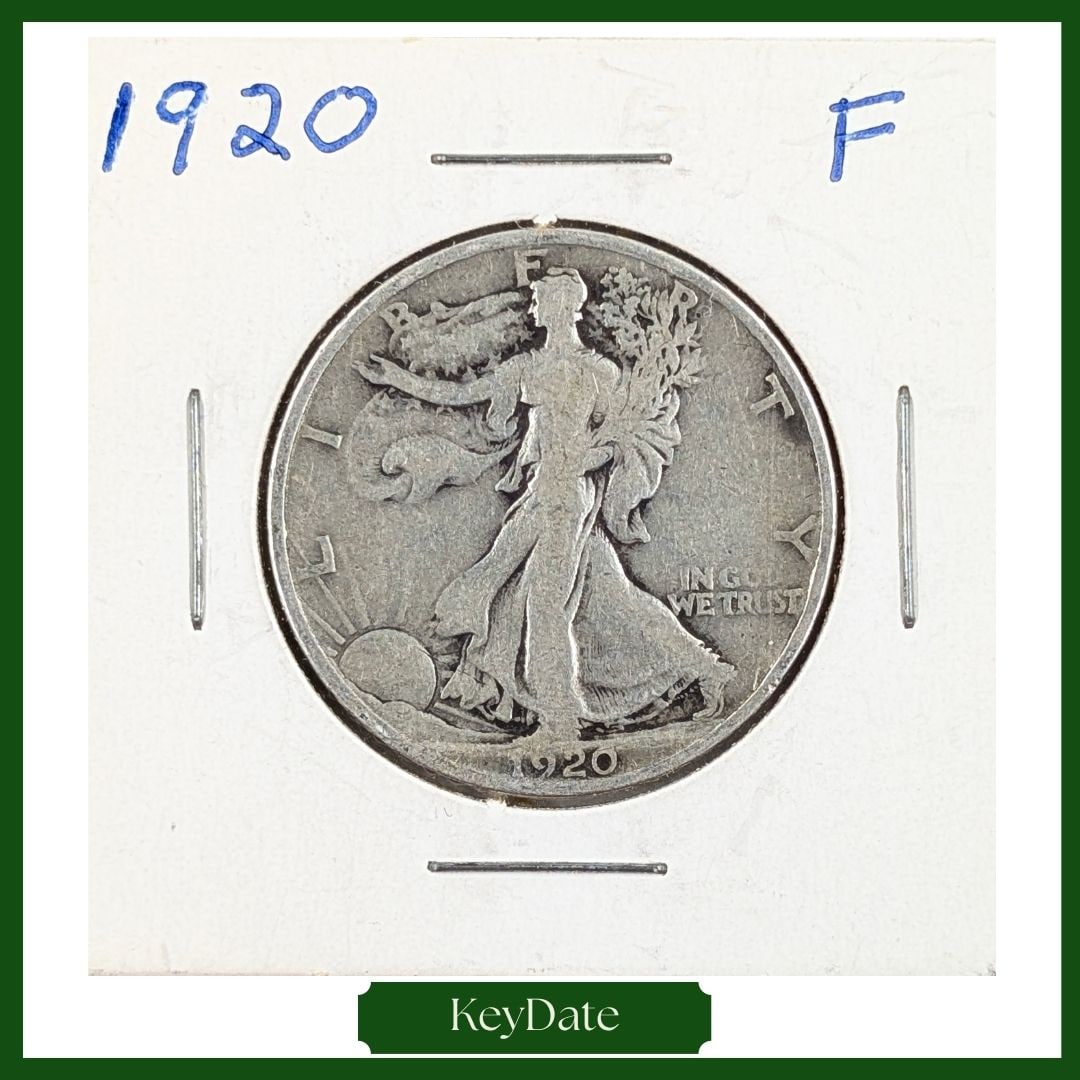 1920 Silver Walking Liberty Half Dollar - KEY DATE: Silver