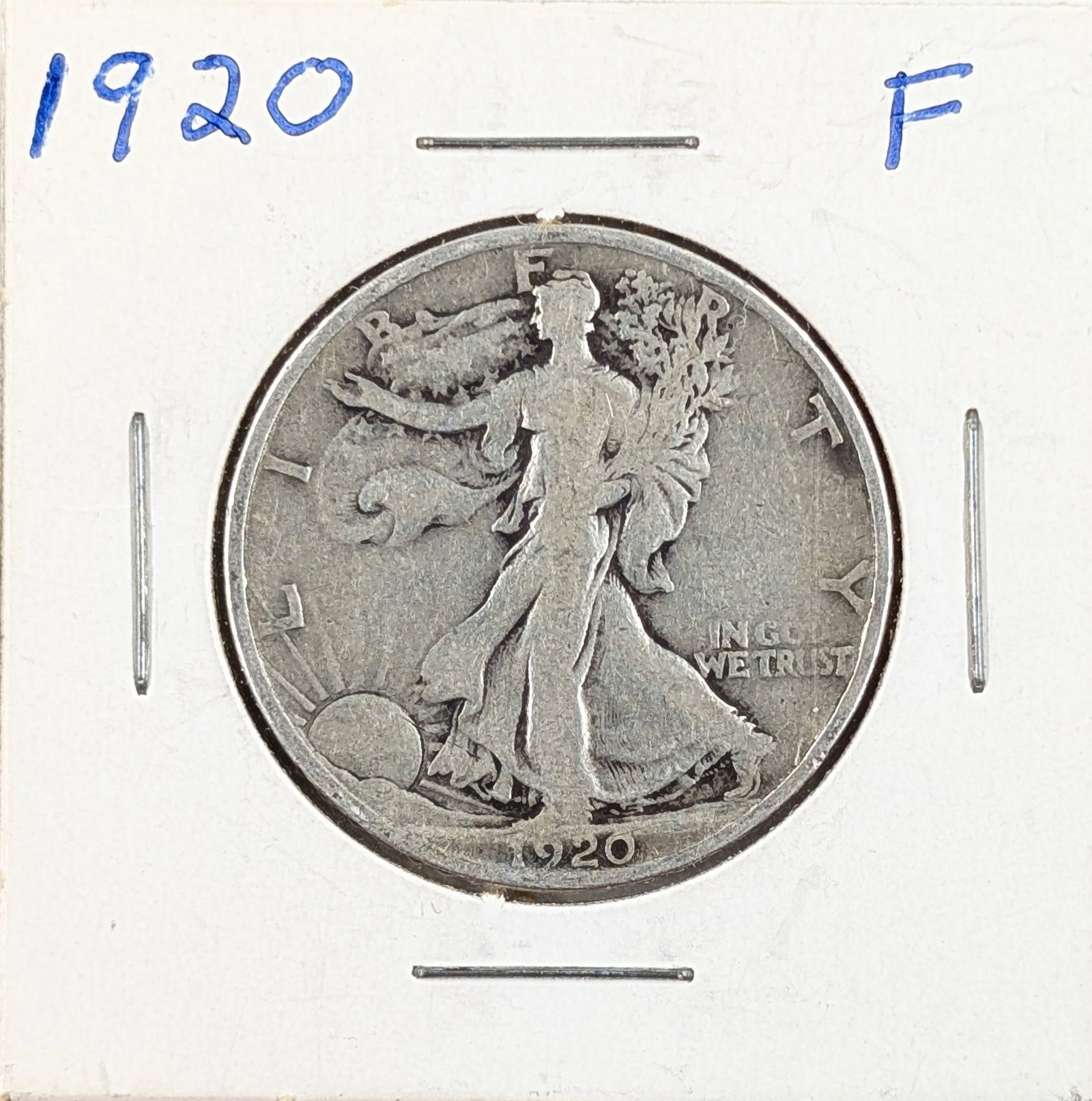 1920 Silver Walking Liberty Half Dollar - KEY DATE - 3