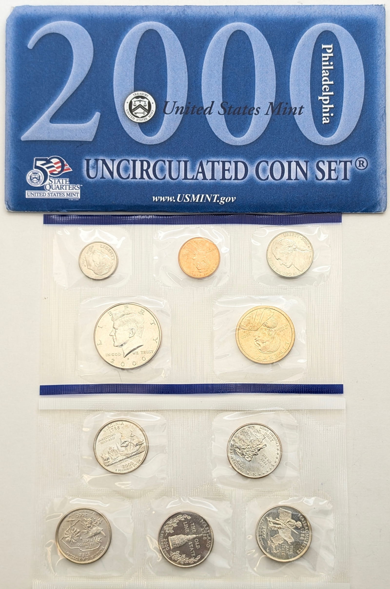 2000-P US Mint Uncirculated Coin Set (1 of 2)