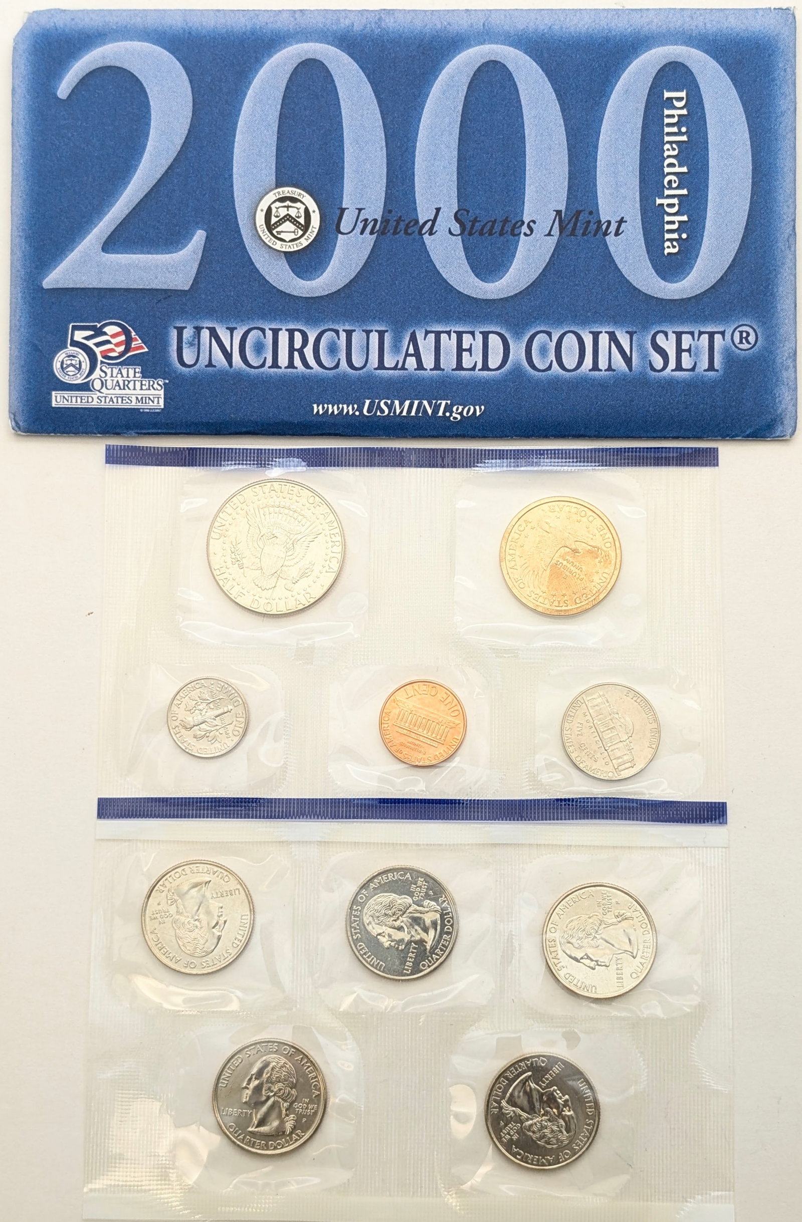 2000-P US Mint Uncirculated Coin Set - 2