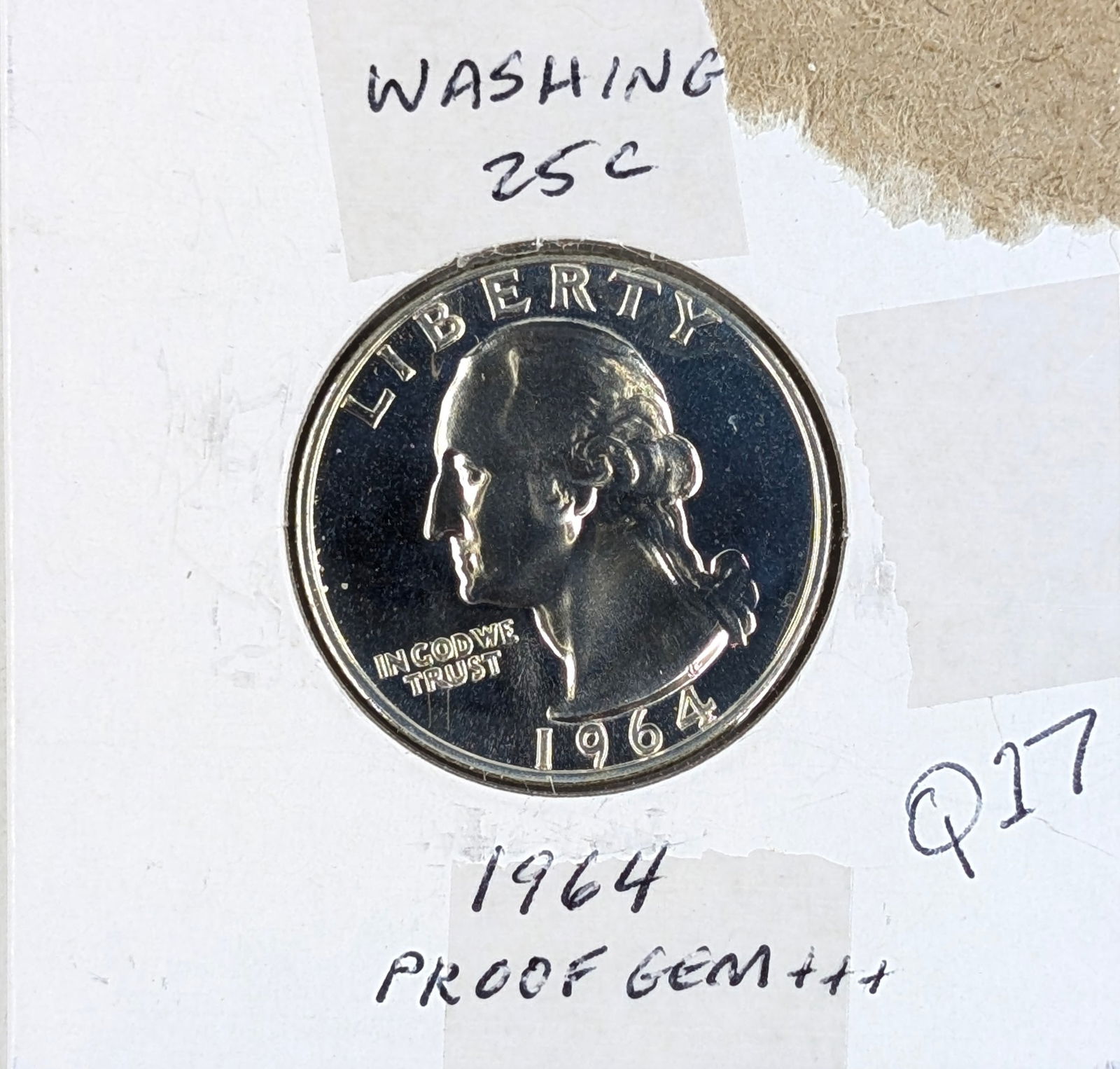 1964 Silver Washington Quarter - Proof: Silver 