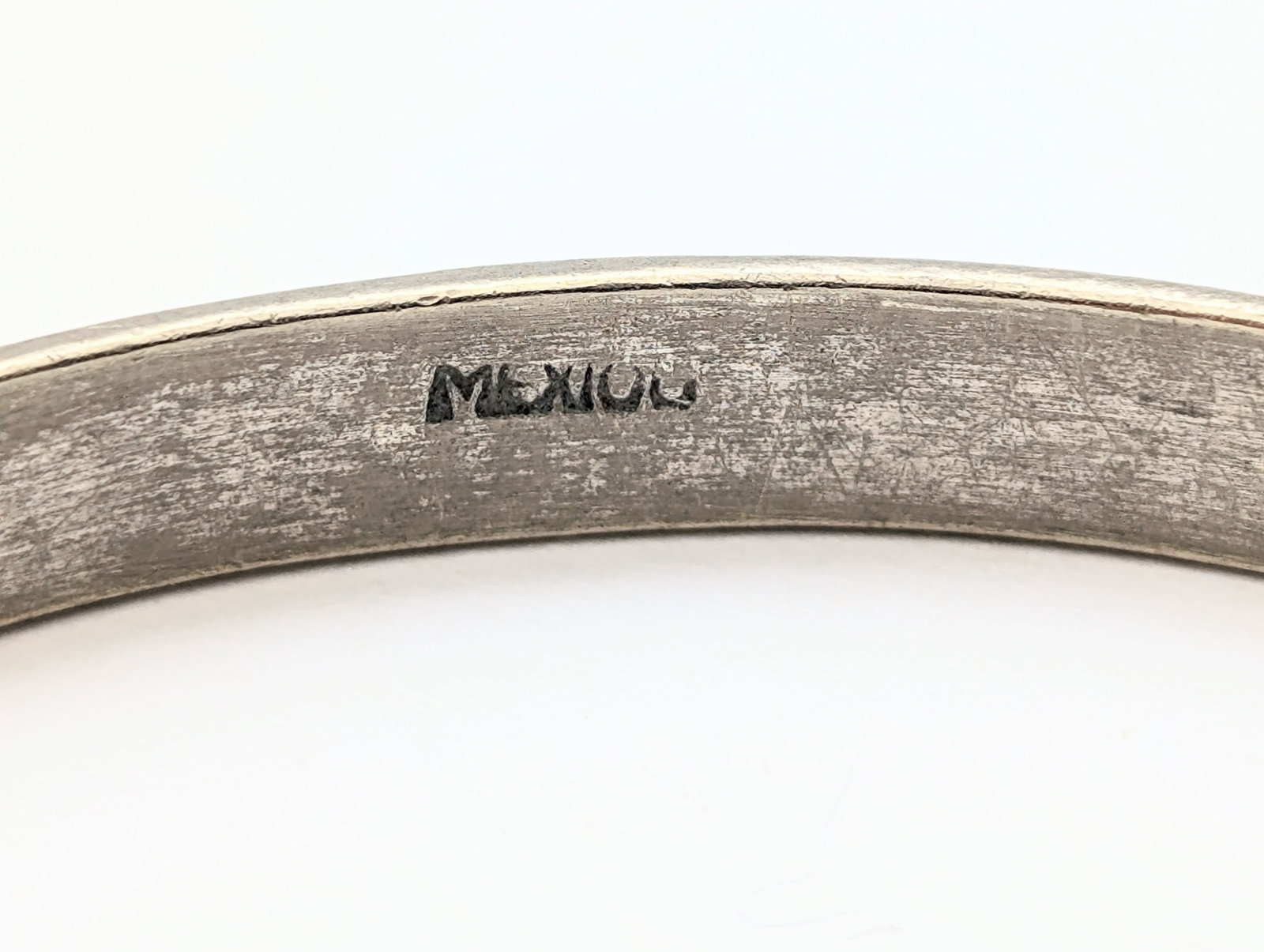 Mexican Sterling Silver Ladies Bangle Bracelet - 15.68g - 3